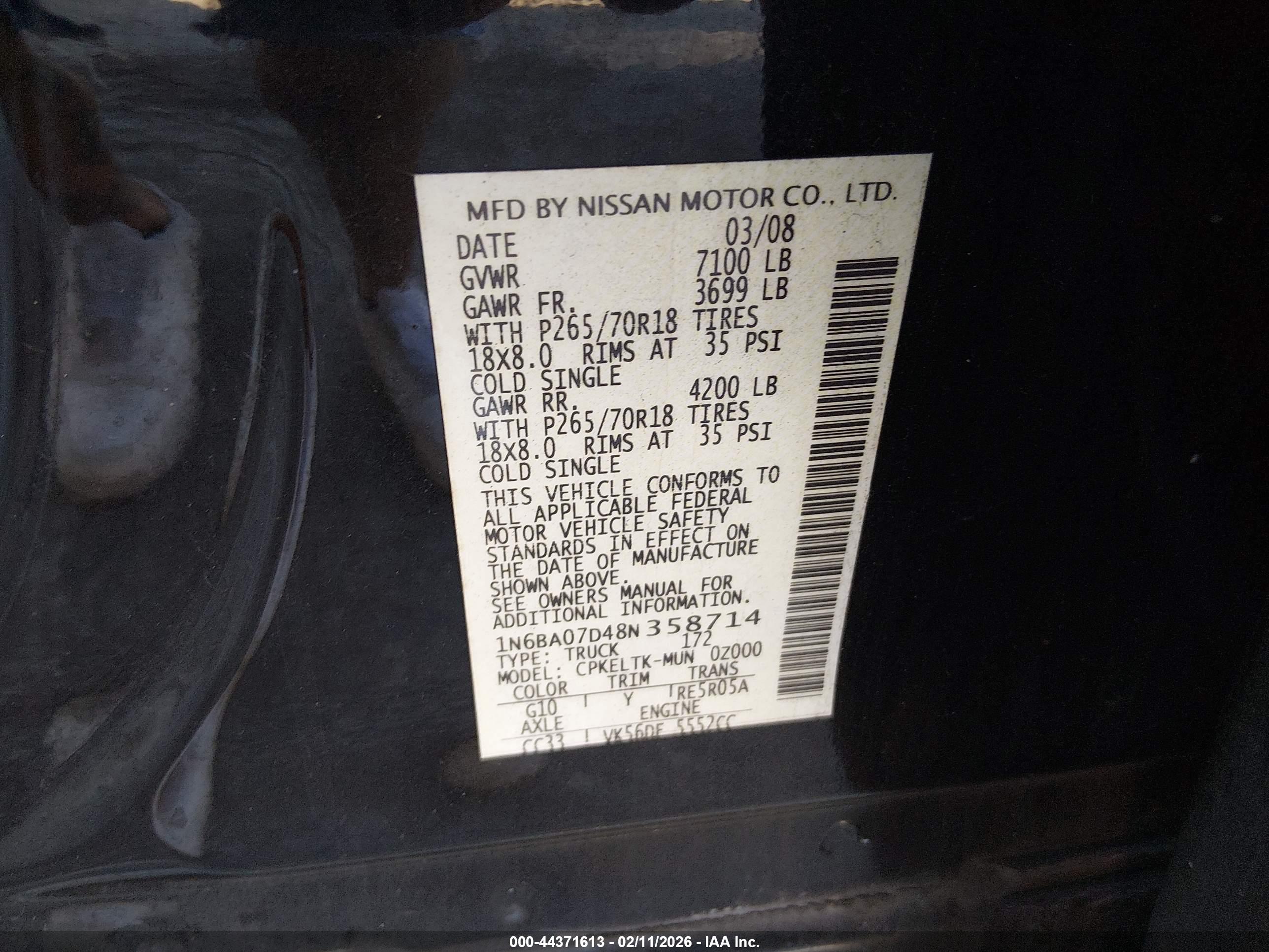 NISSAN TITAN image 9