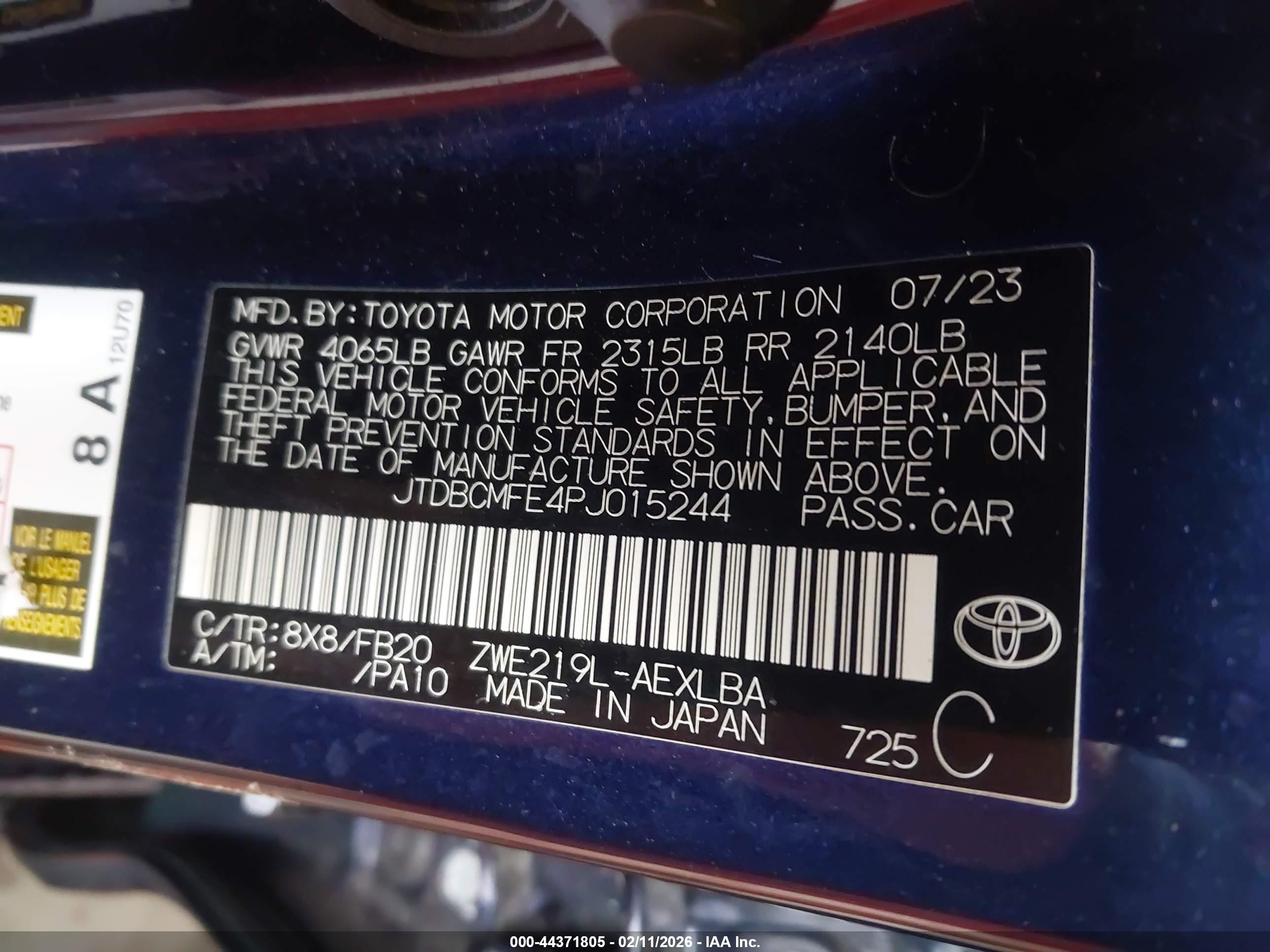 TOYOTA COROLLA image 9
