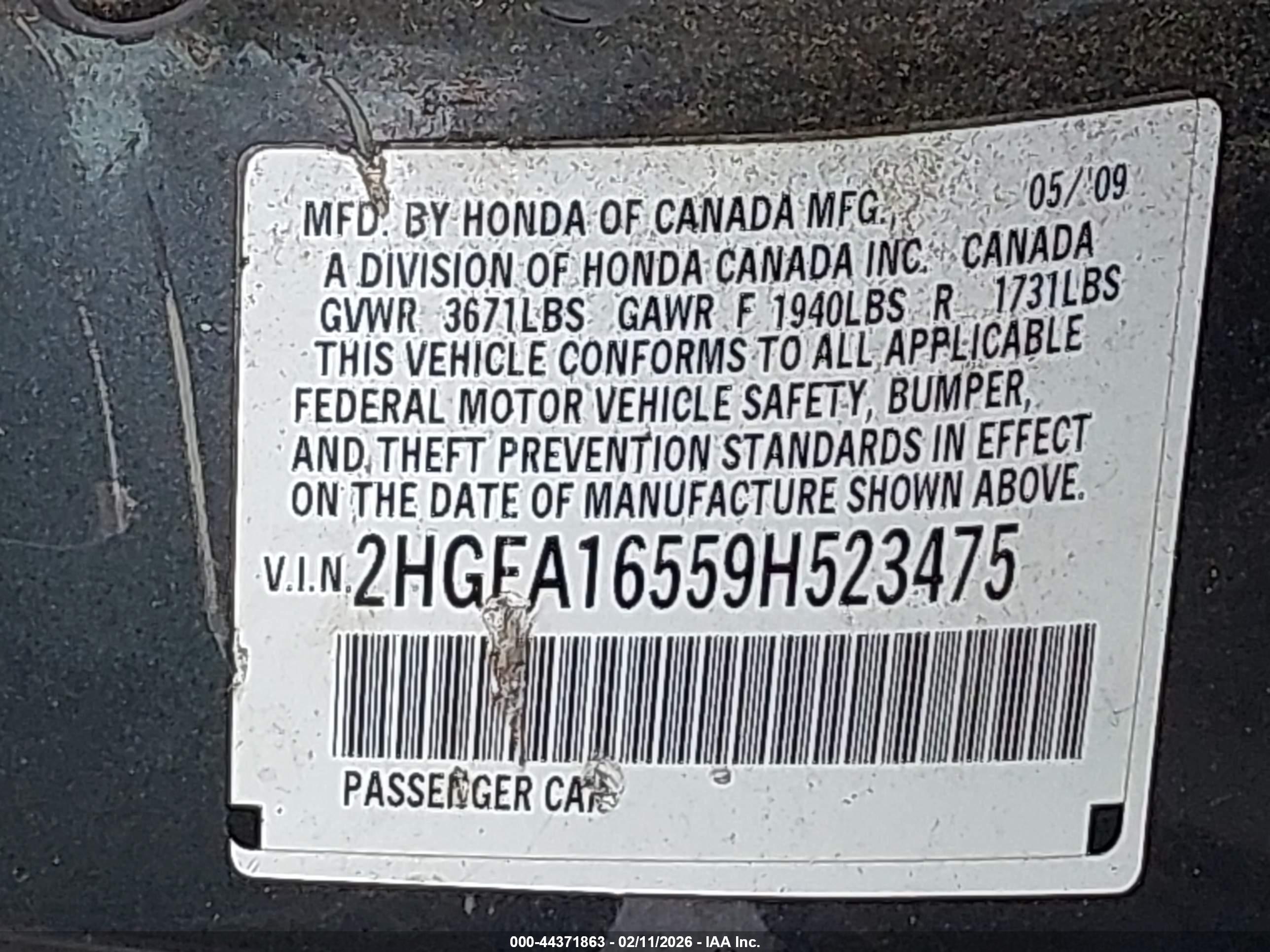 HONDA CIVIC image 9