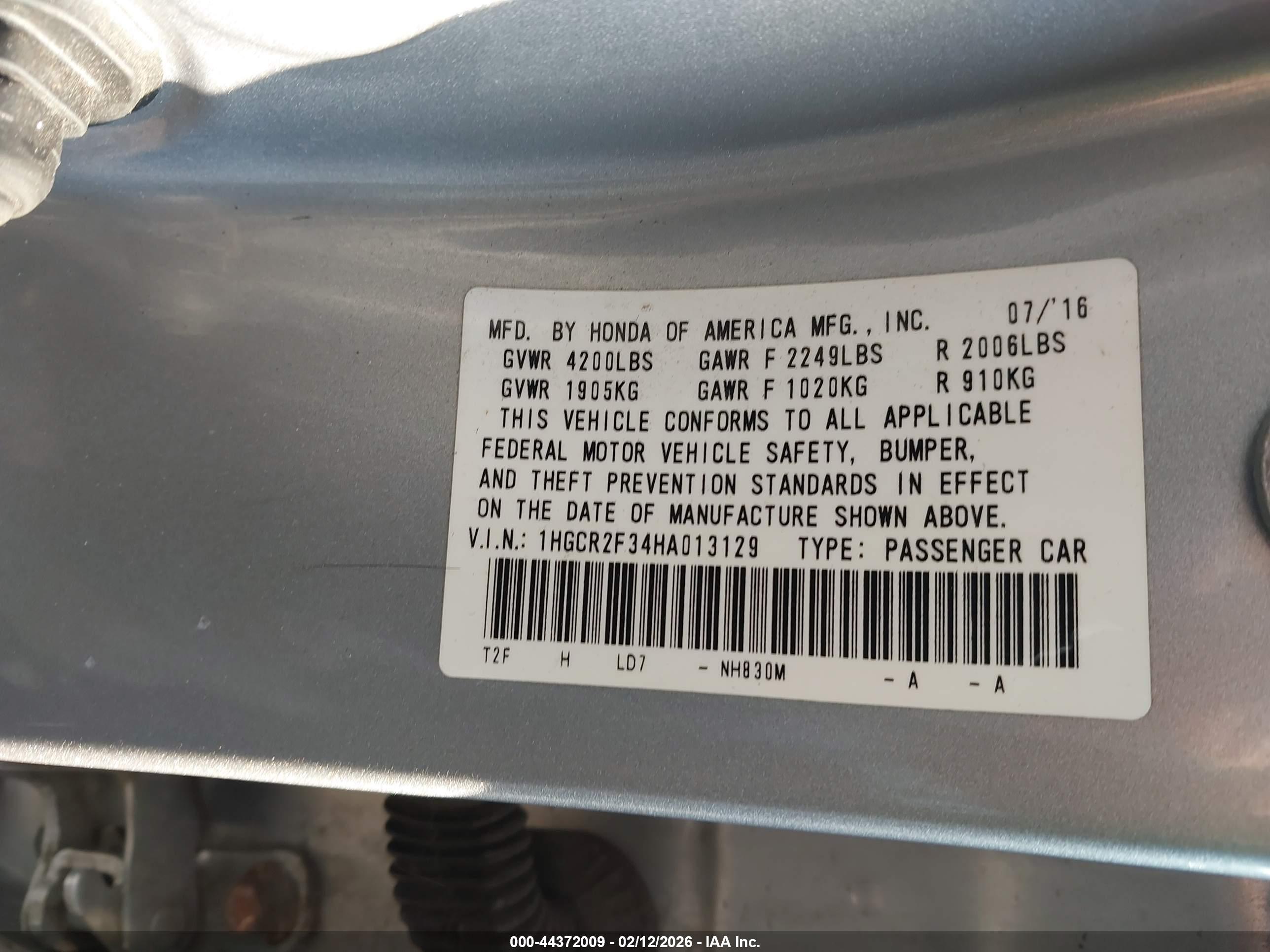 HONDA ACCORD image 9