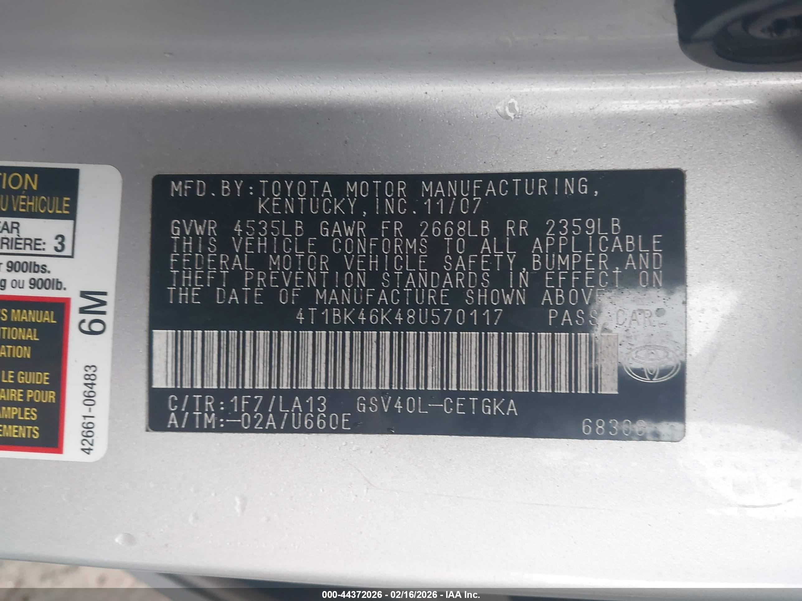 TOYOTA CAMRY image 9