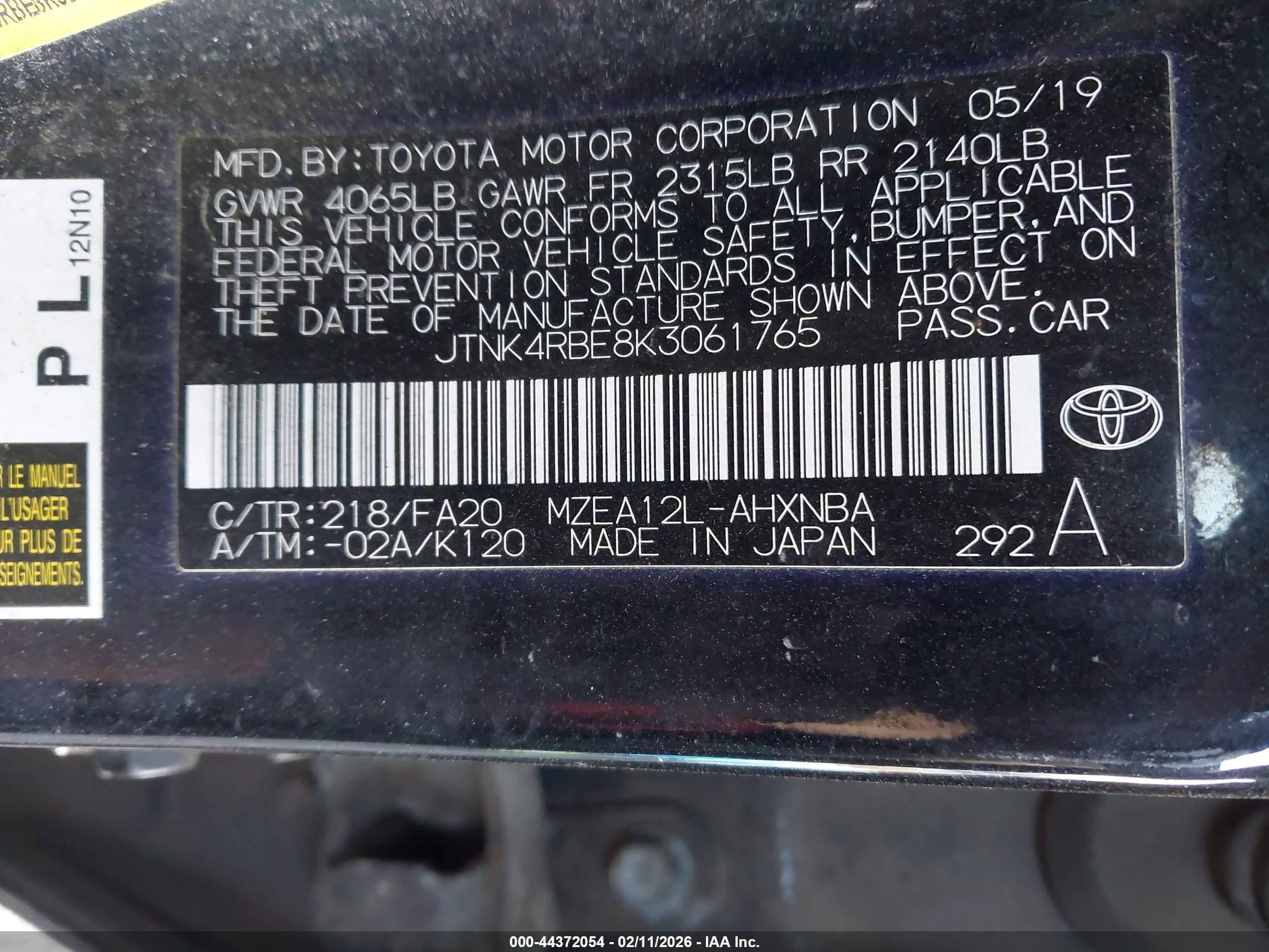 TOYOTA COROLLA image 9