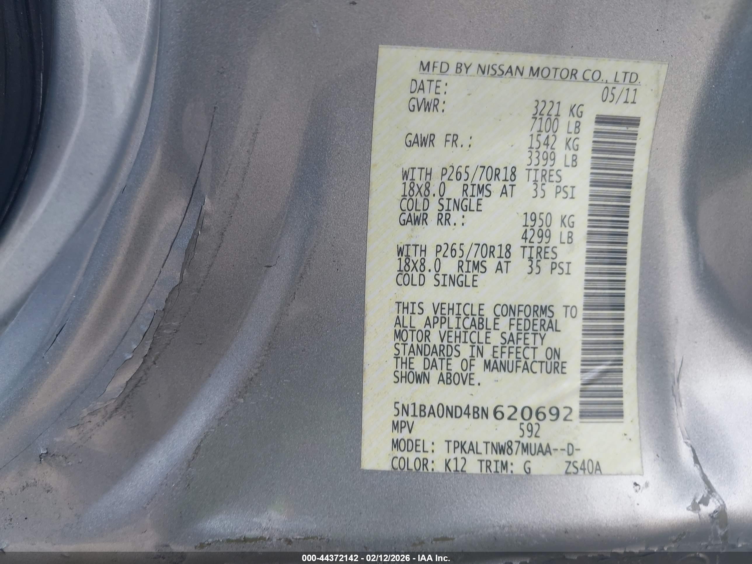 NISSAN ARMADA image 9