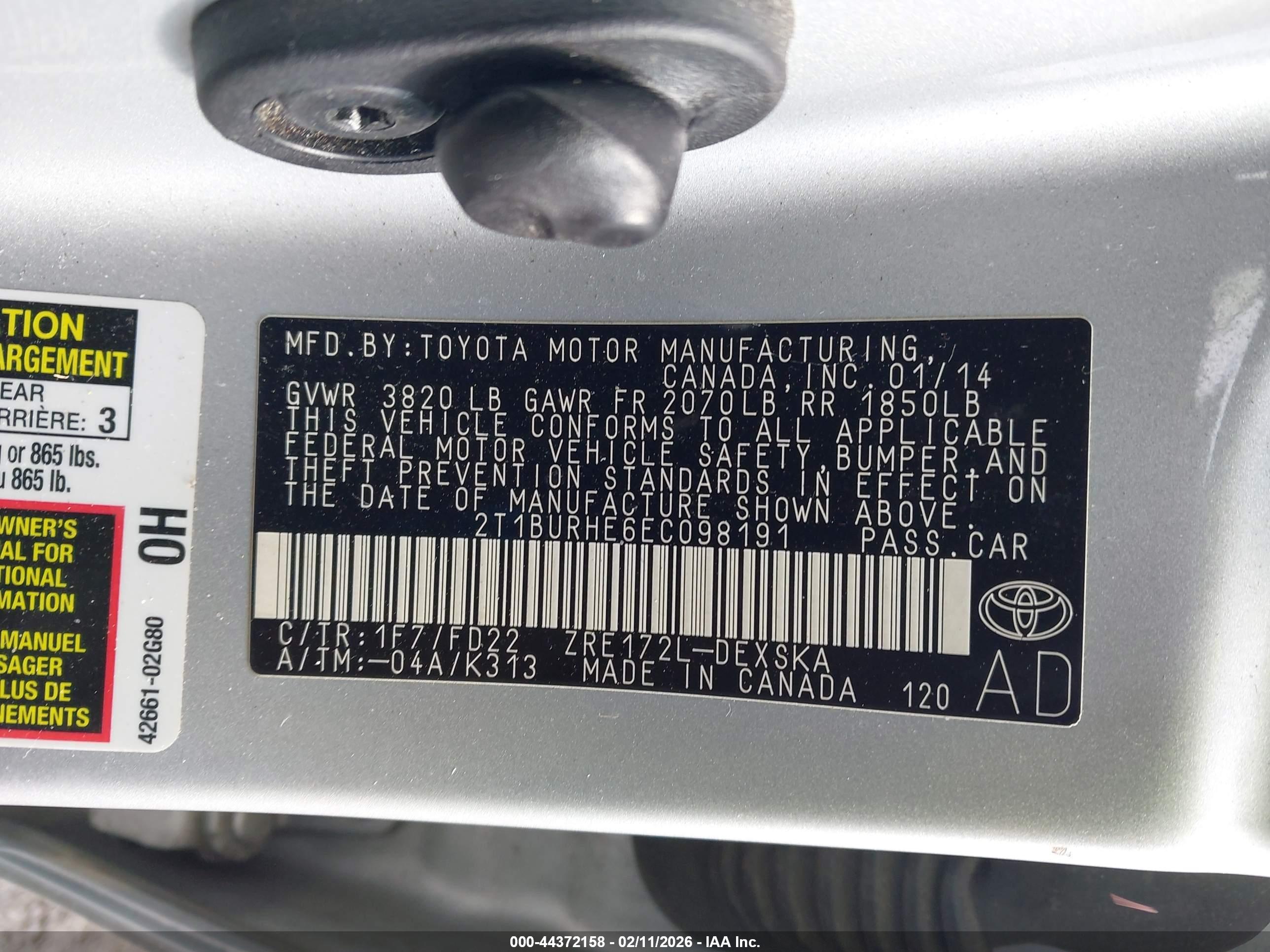 TOYOTA COROLLA image 9