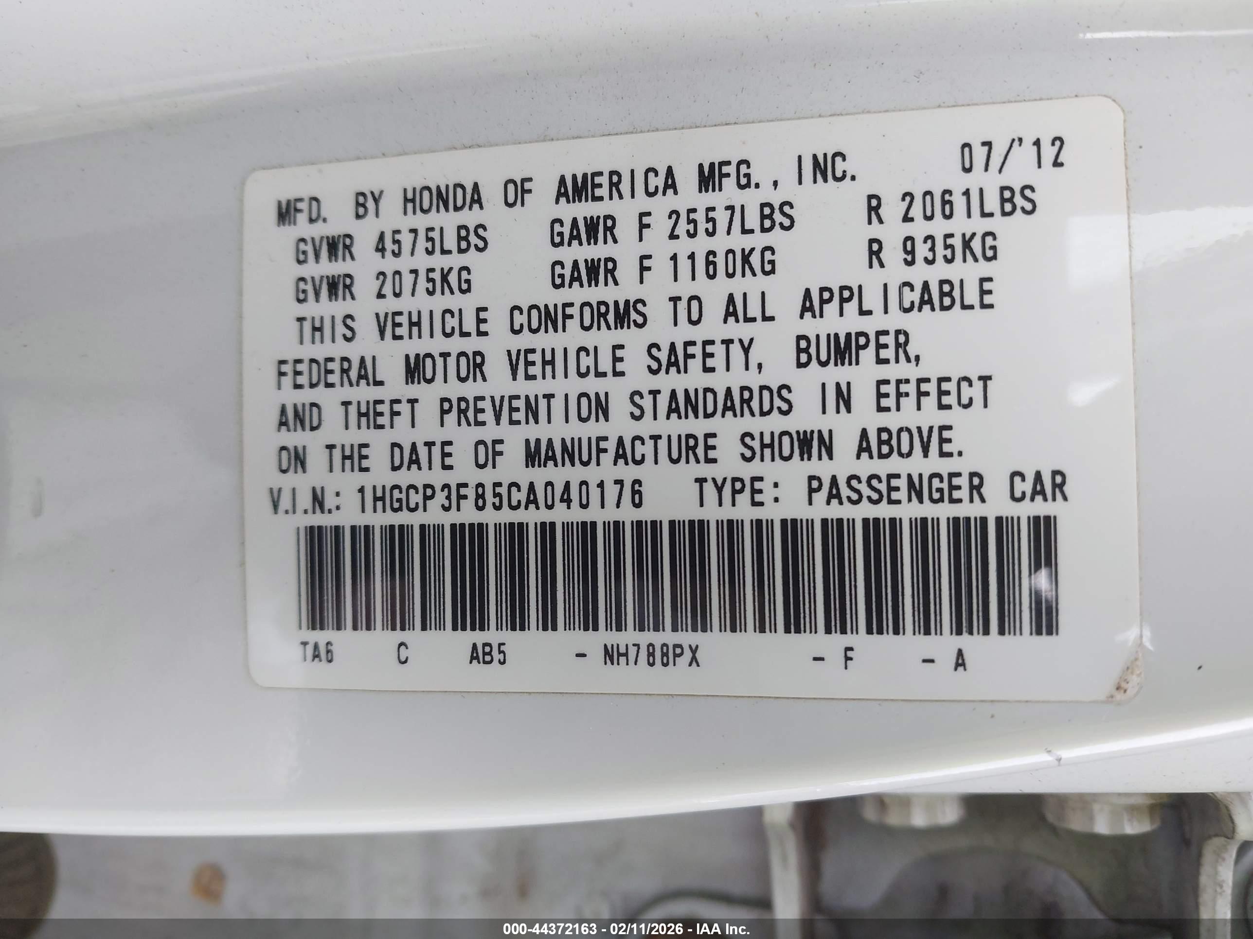 HONDA ACCORD image 9