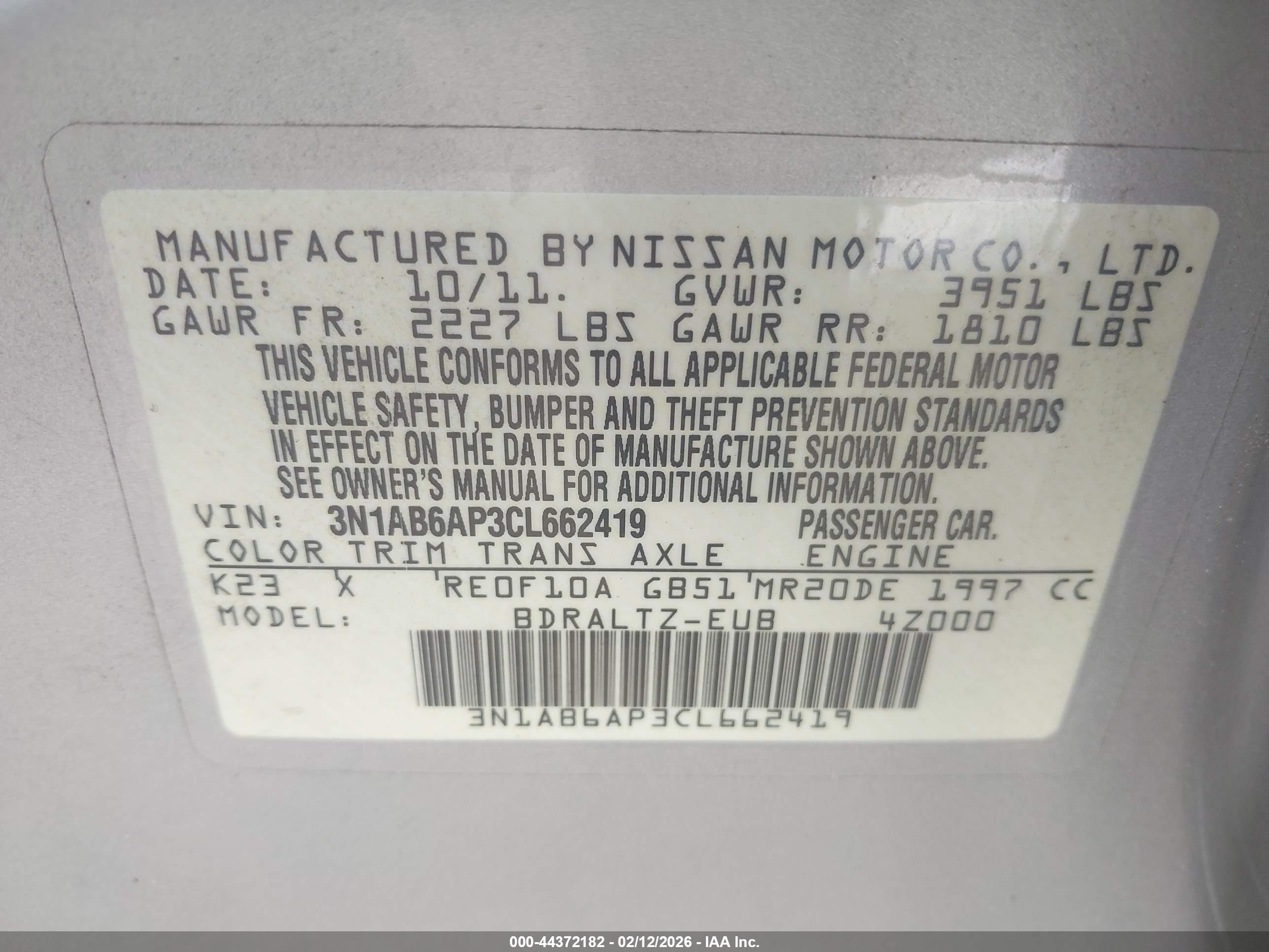 NISSAN SENTRA image 9