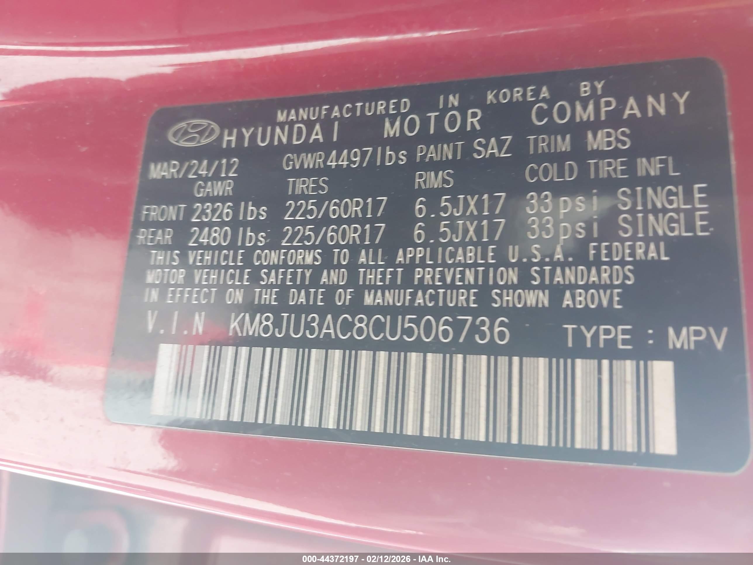 HYUNDAI TUCSON image 9