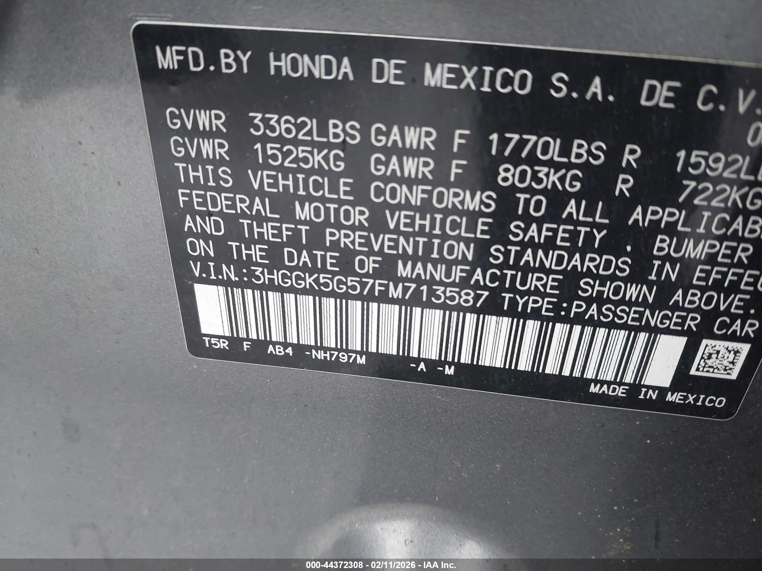 HONDA FIT image 9