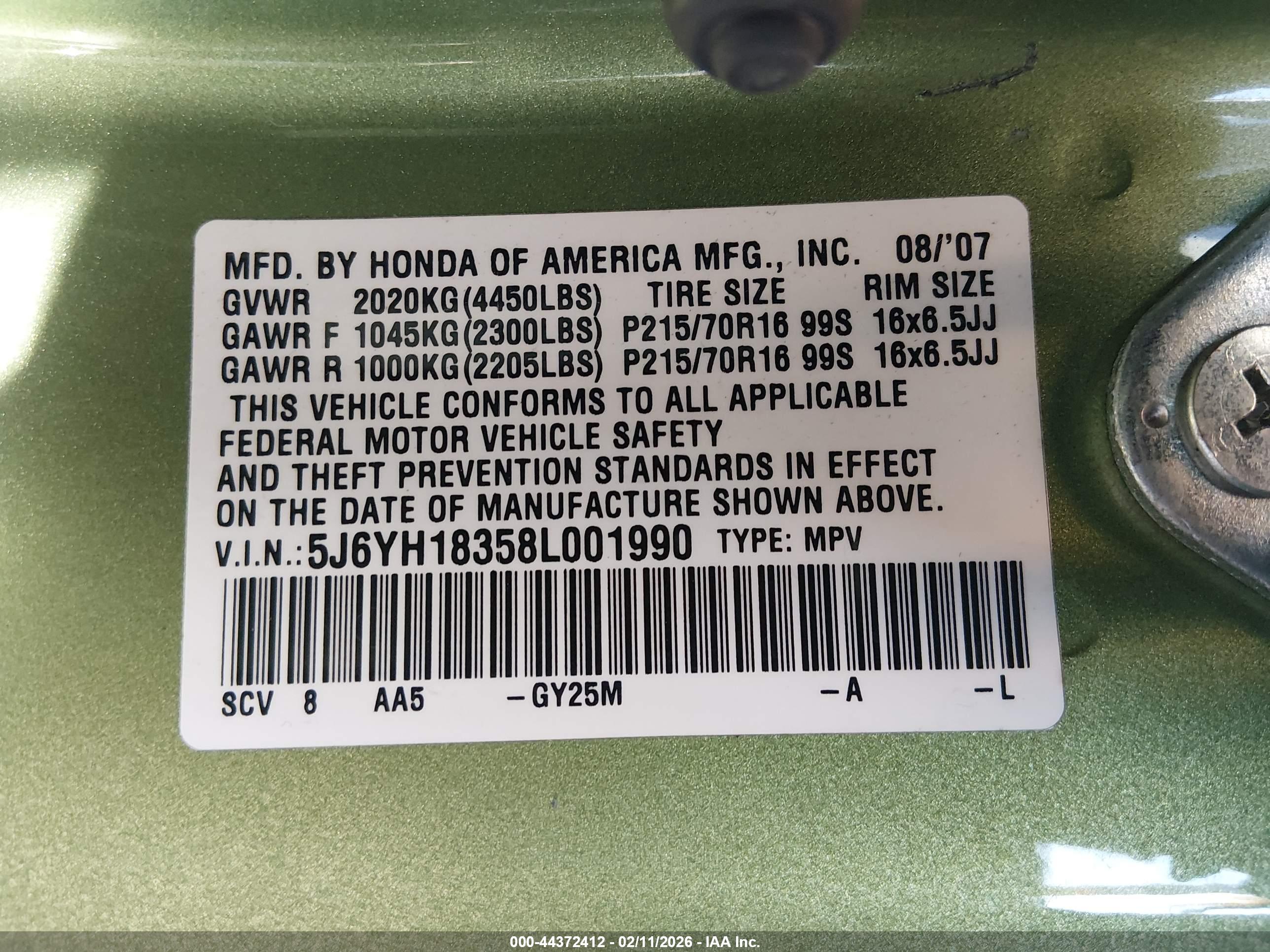 HONDA ELEMENT image 9
