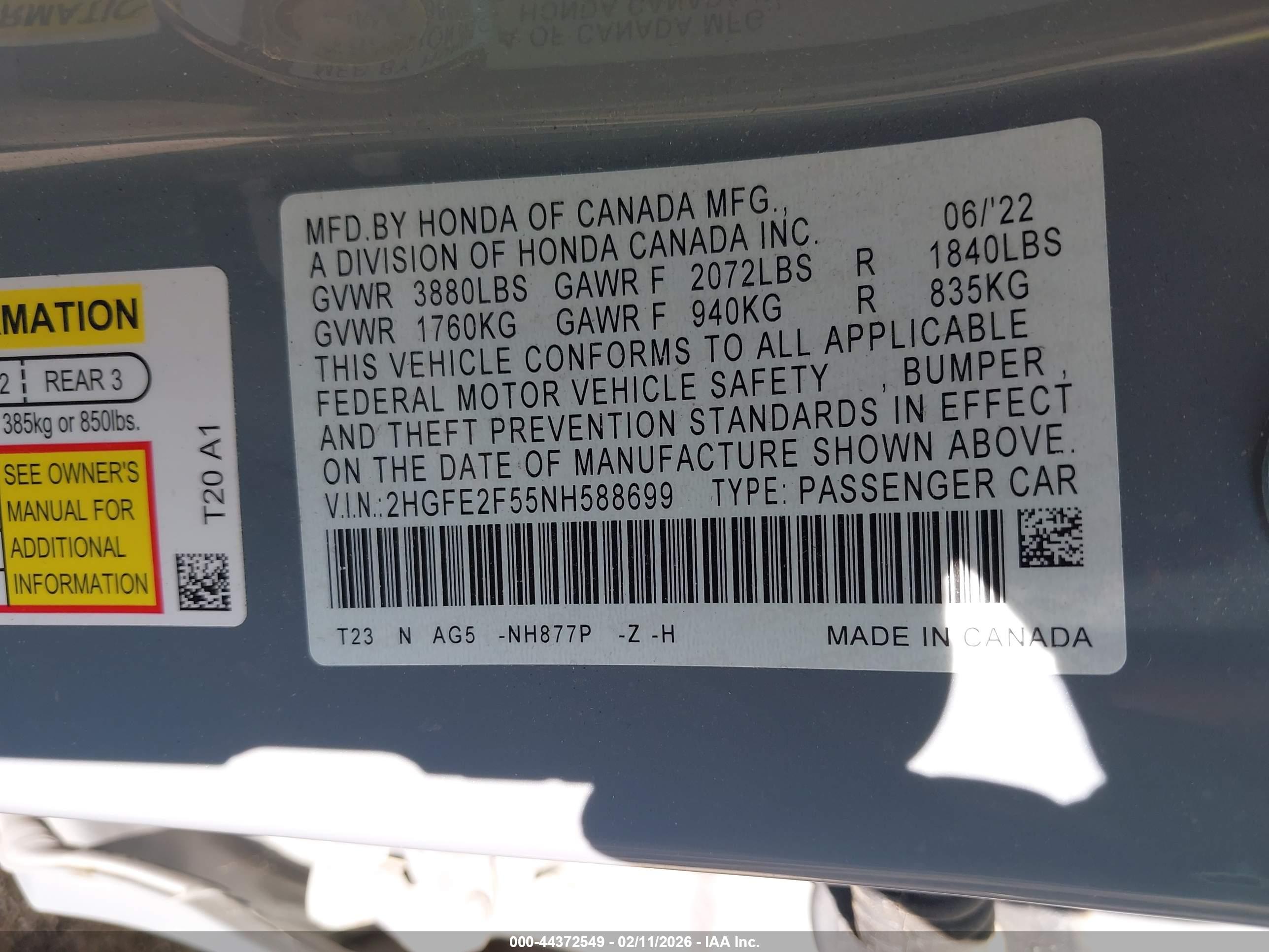 HONDA CIVIC image 9
