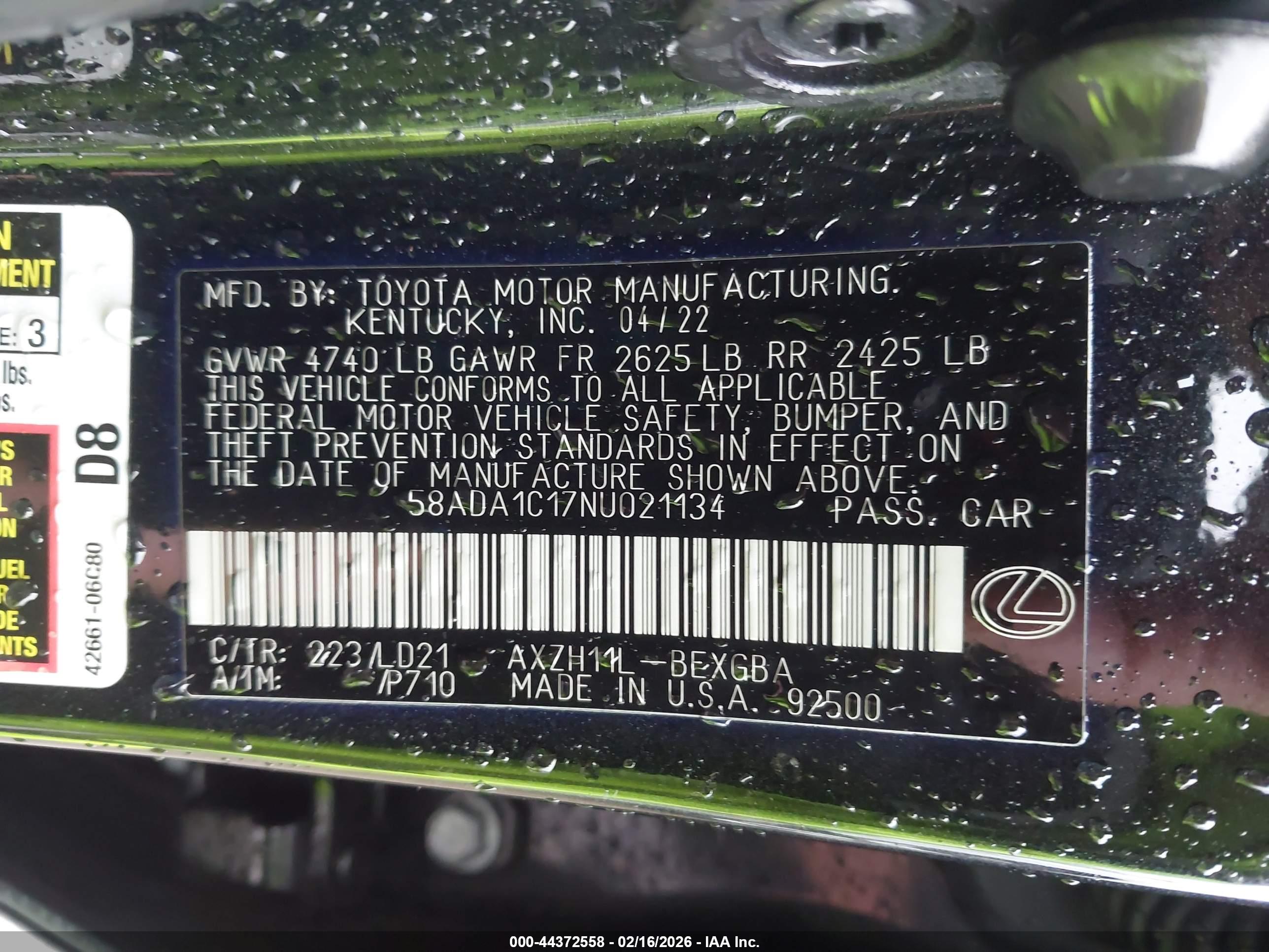 LEXUS ES image 9