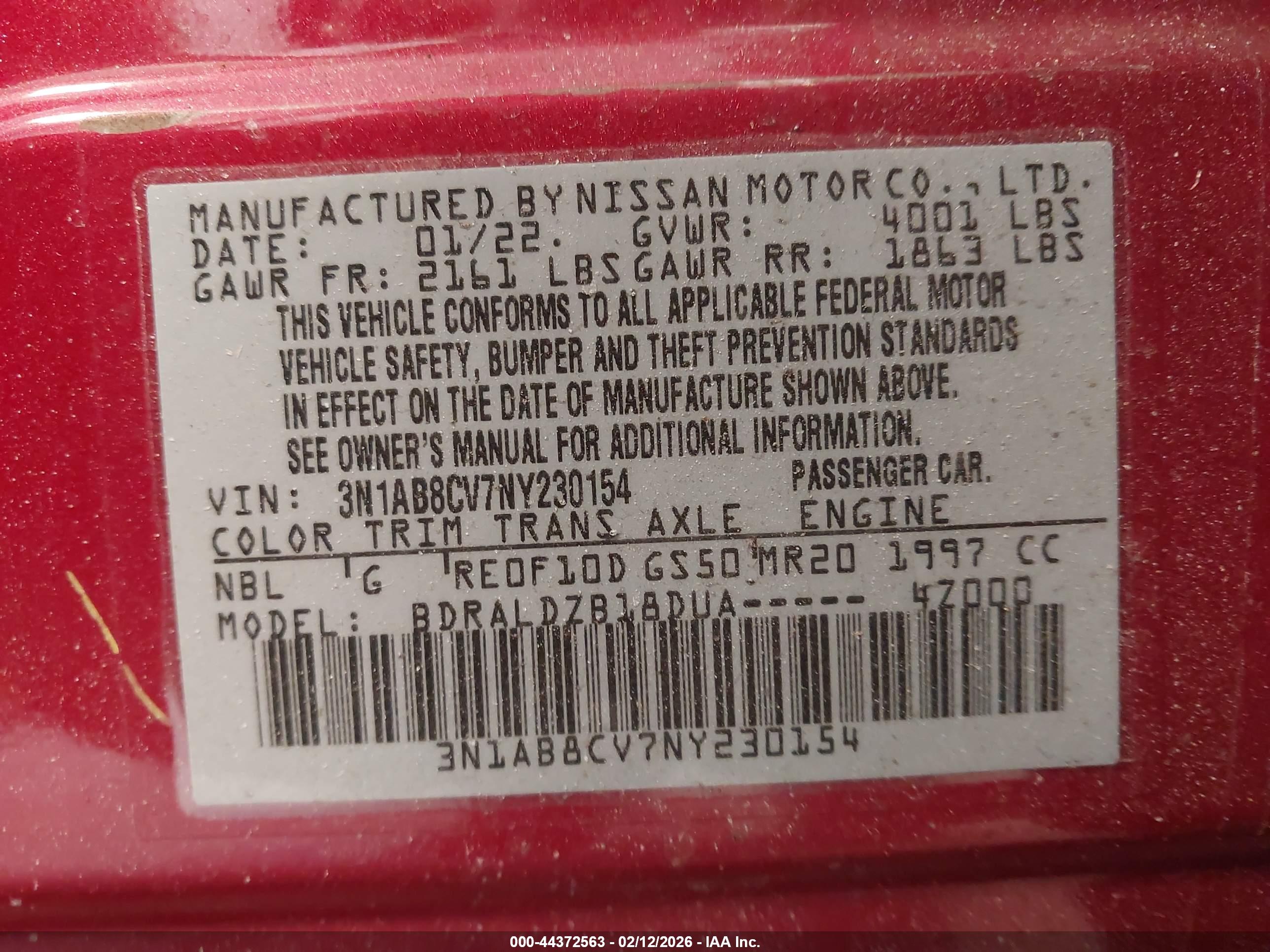 NISSAN SENTRA image 9