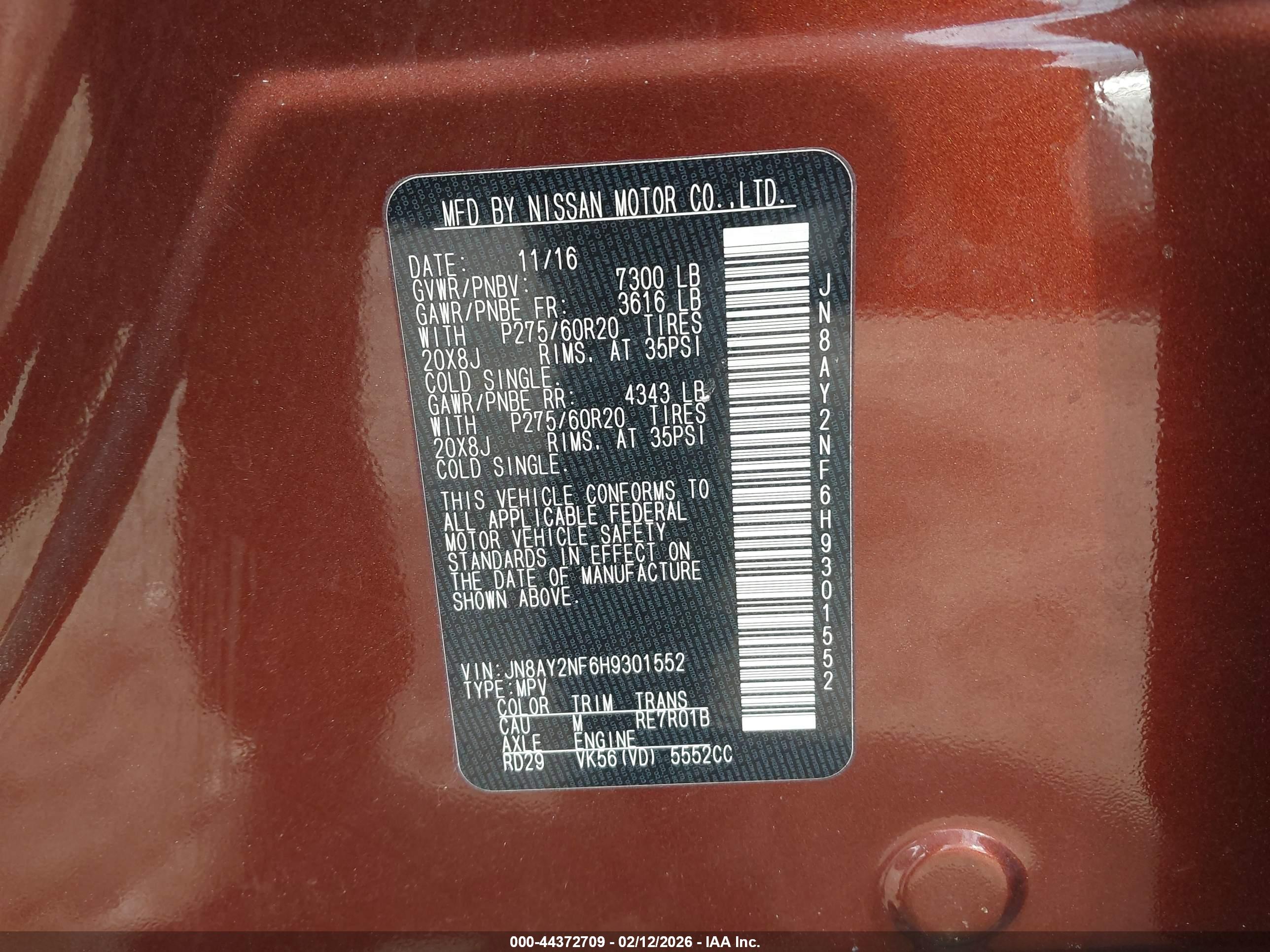 NISSAN ARMADA image 9
