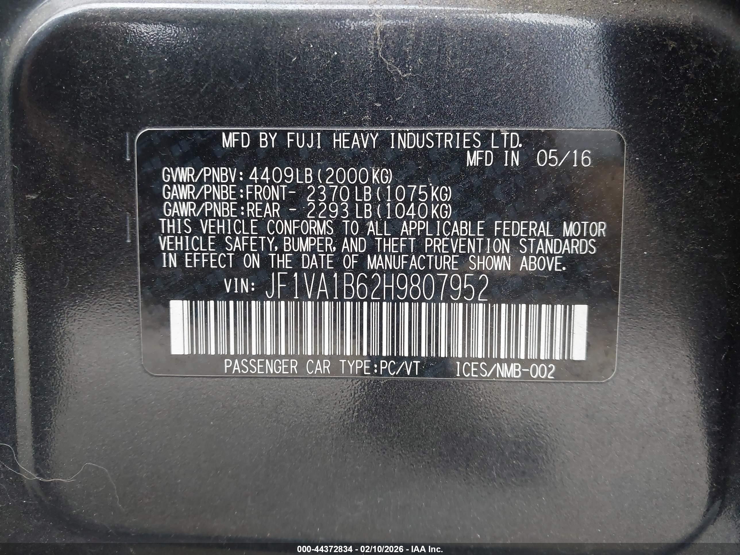 SUBARU WRX image 9
