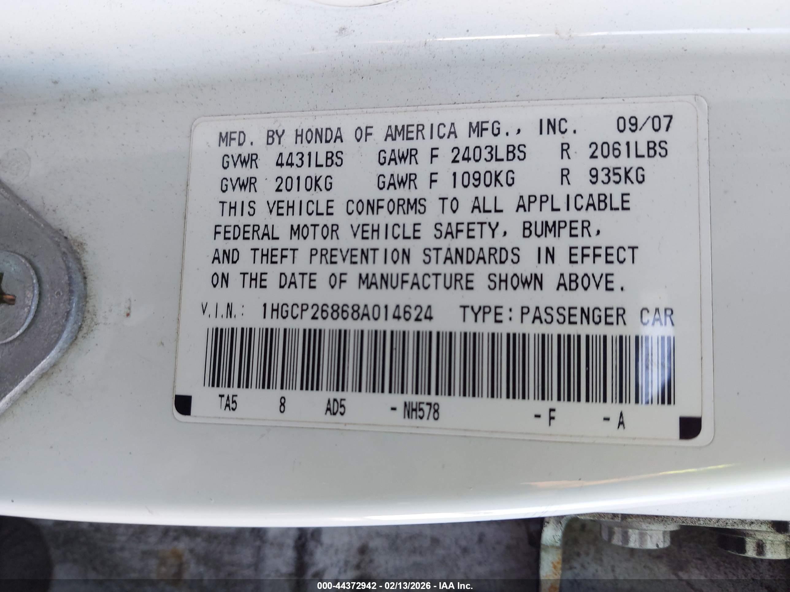 HONDA ACCORD image 9
