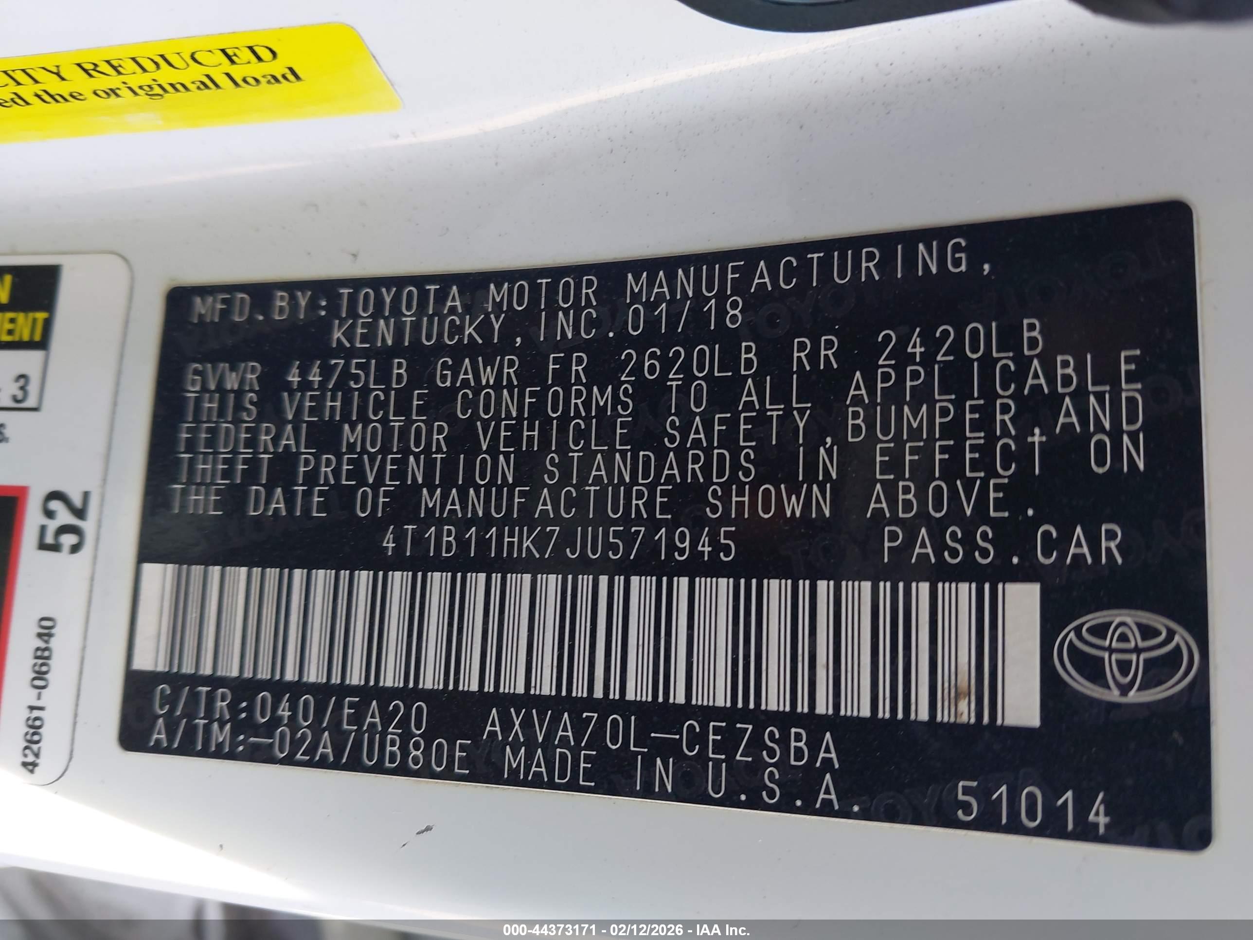 TOYOTA CAMRY image 9