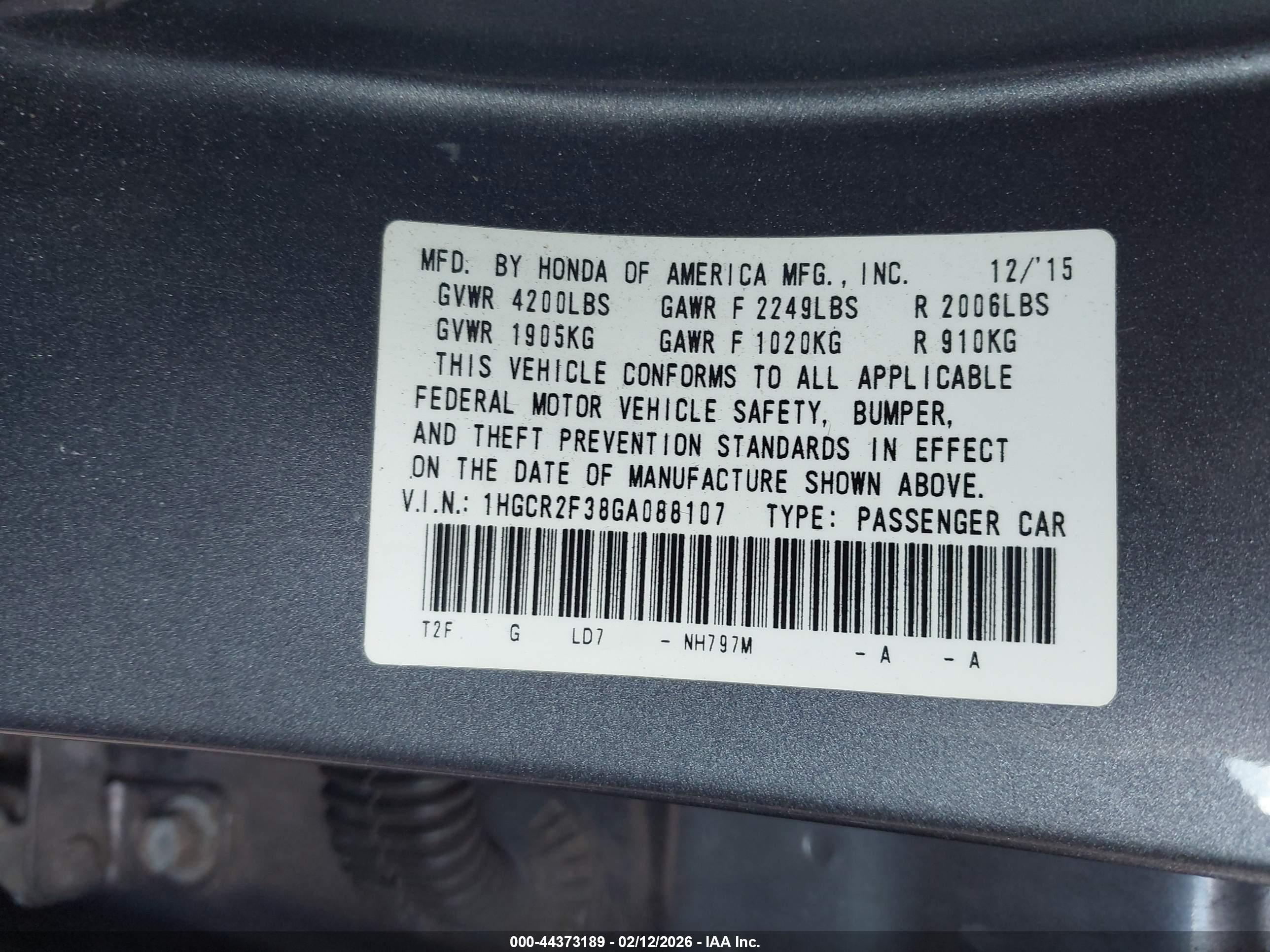 HONDA ACCORD image 9