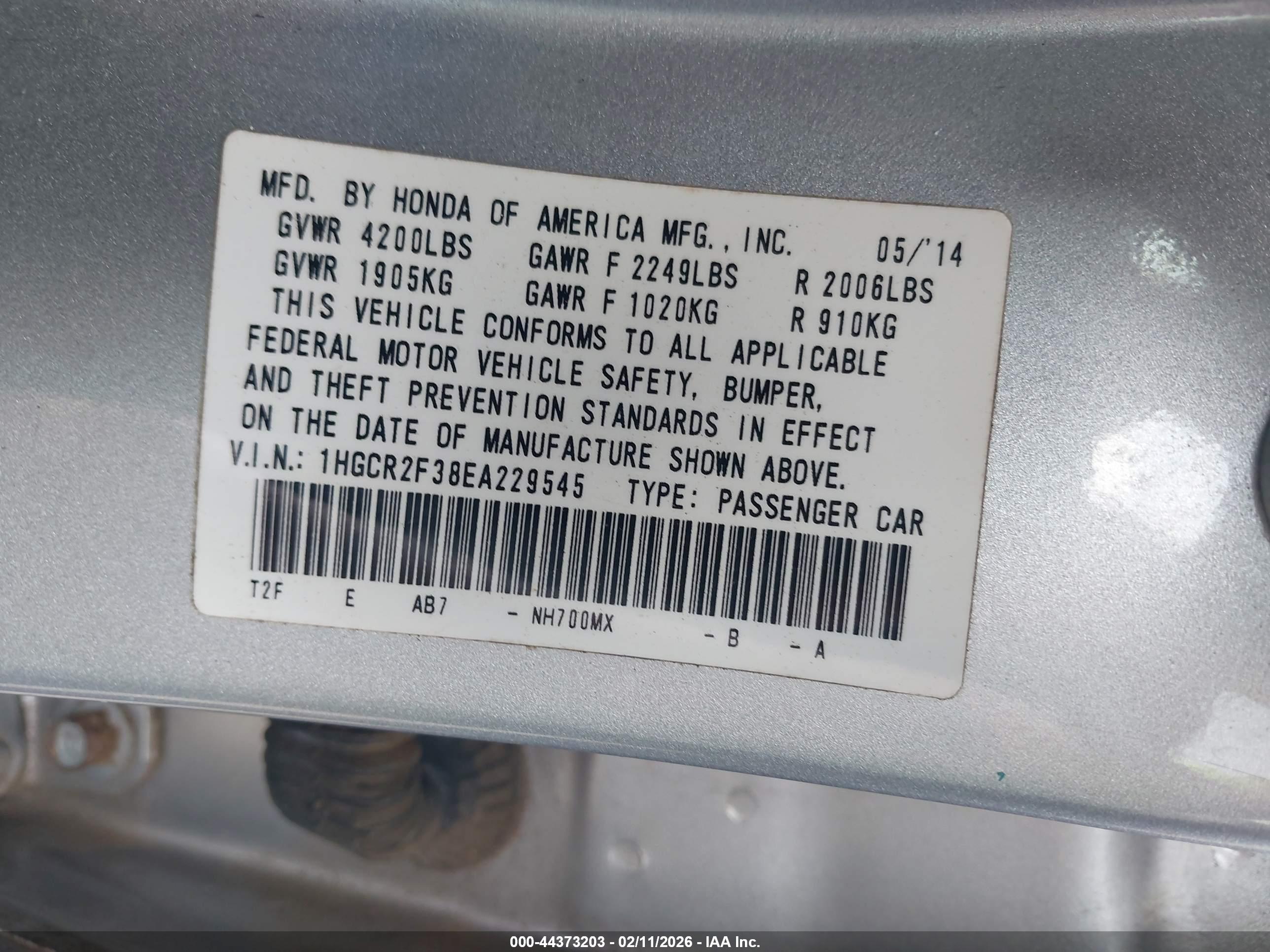 HONDA ACCORD image 9