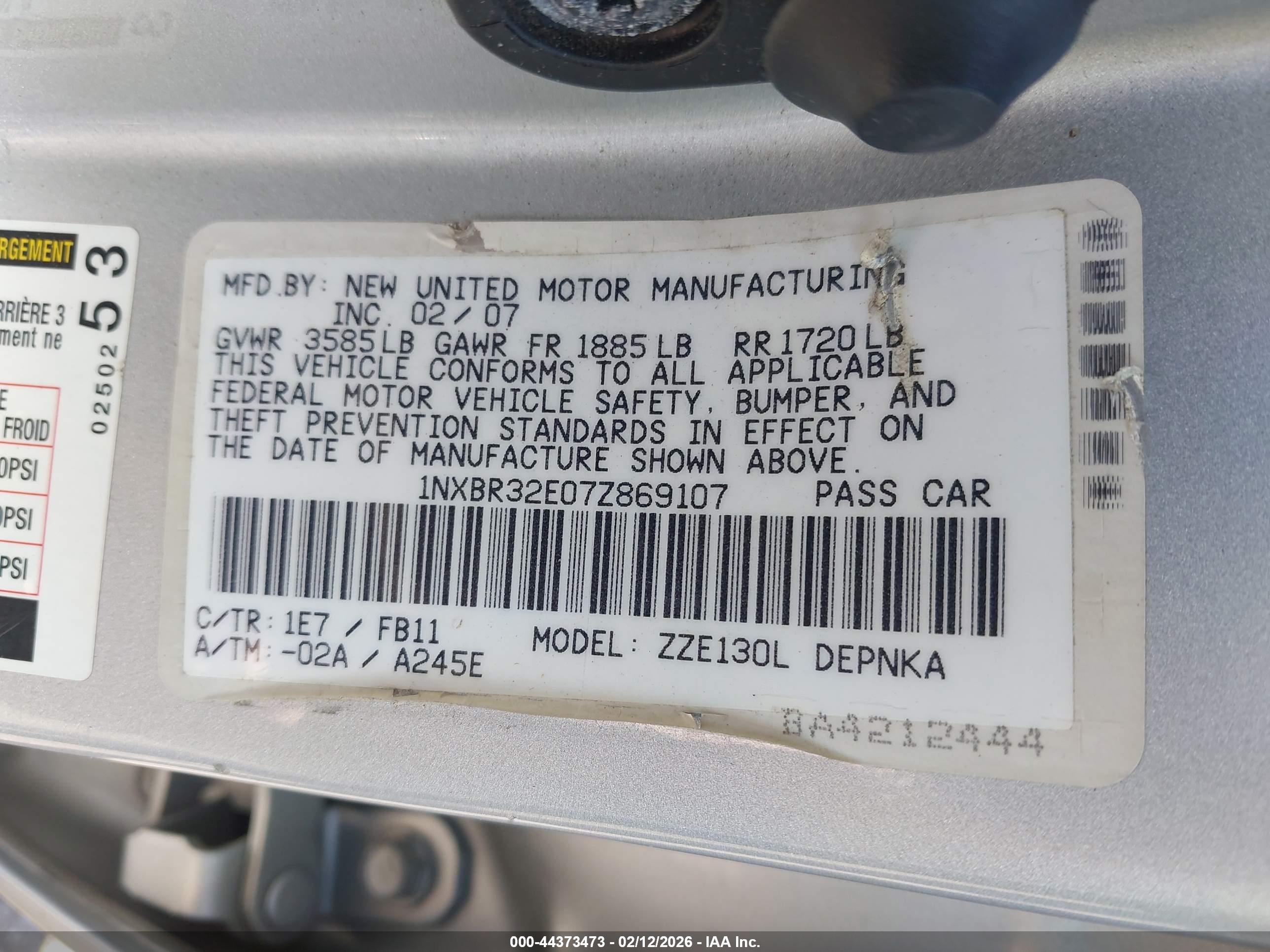 TOYOTA COROLLA image 9