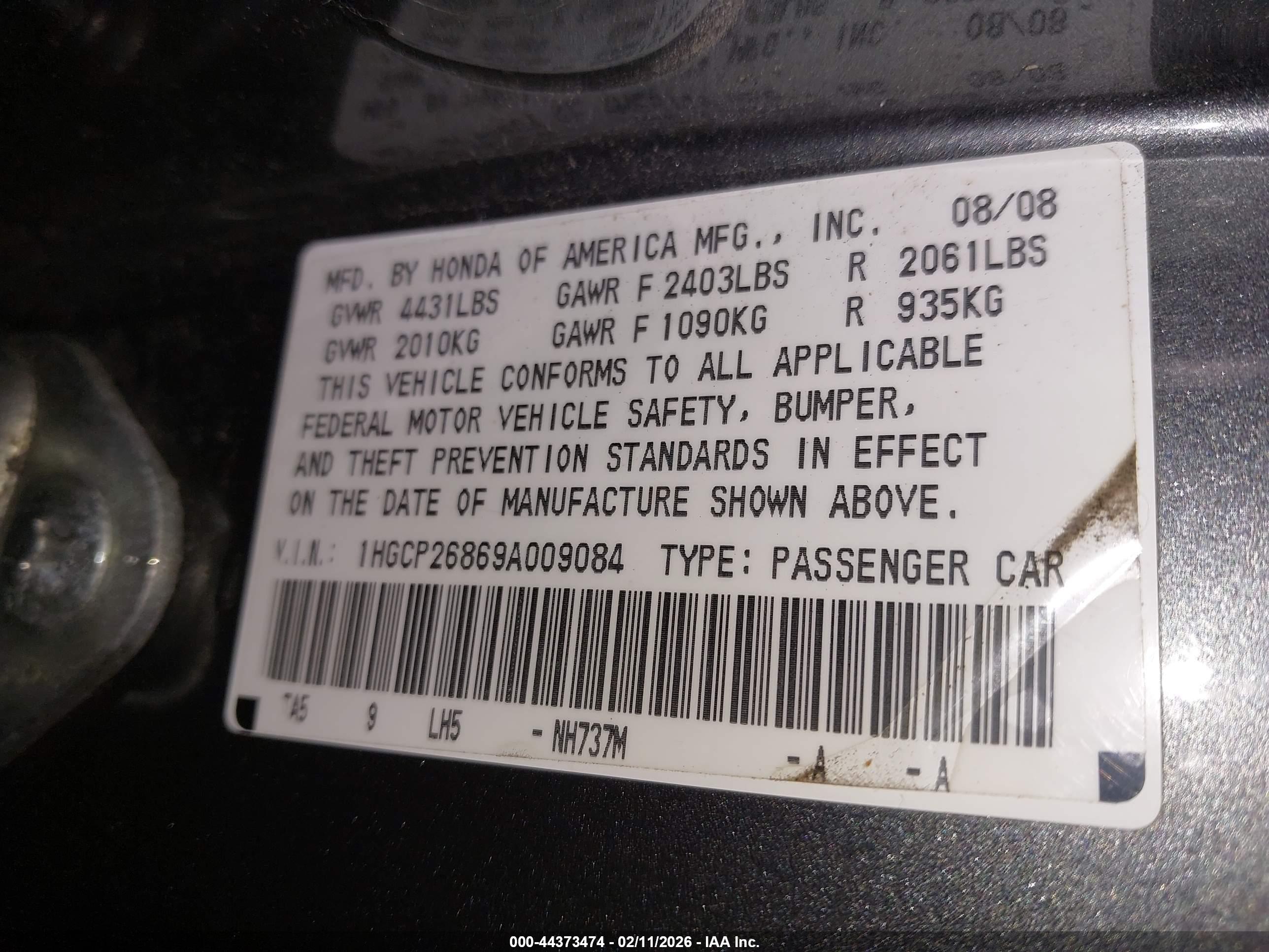 HONDA ACCORD image 9