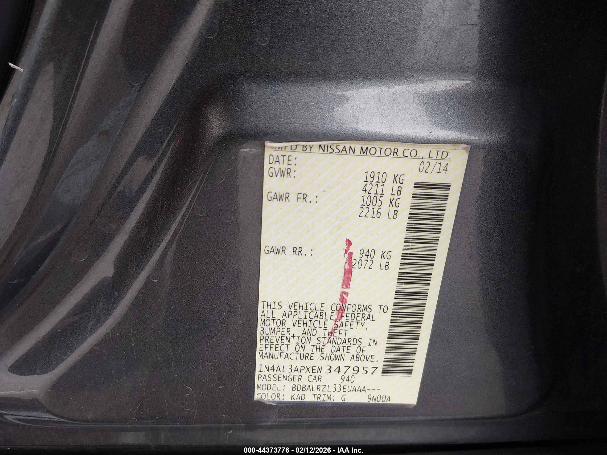 NISSAN ALTIMA image 9