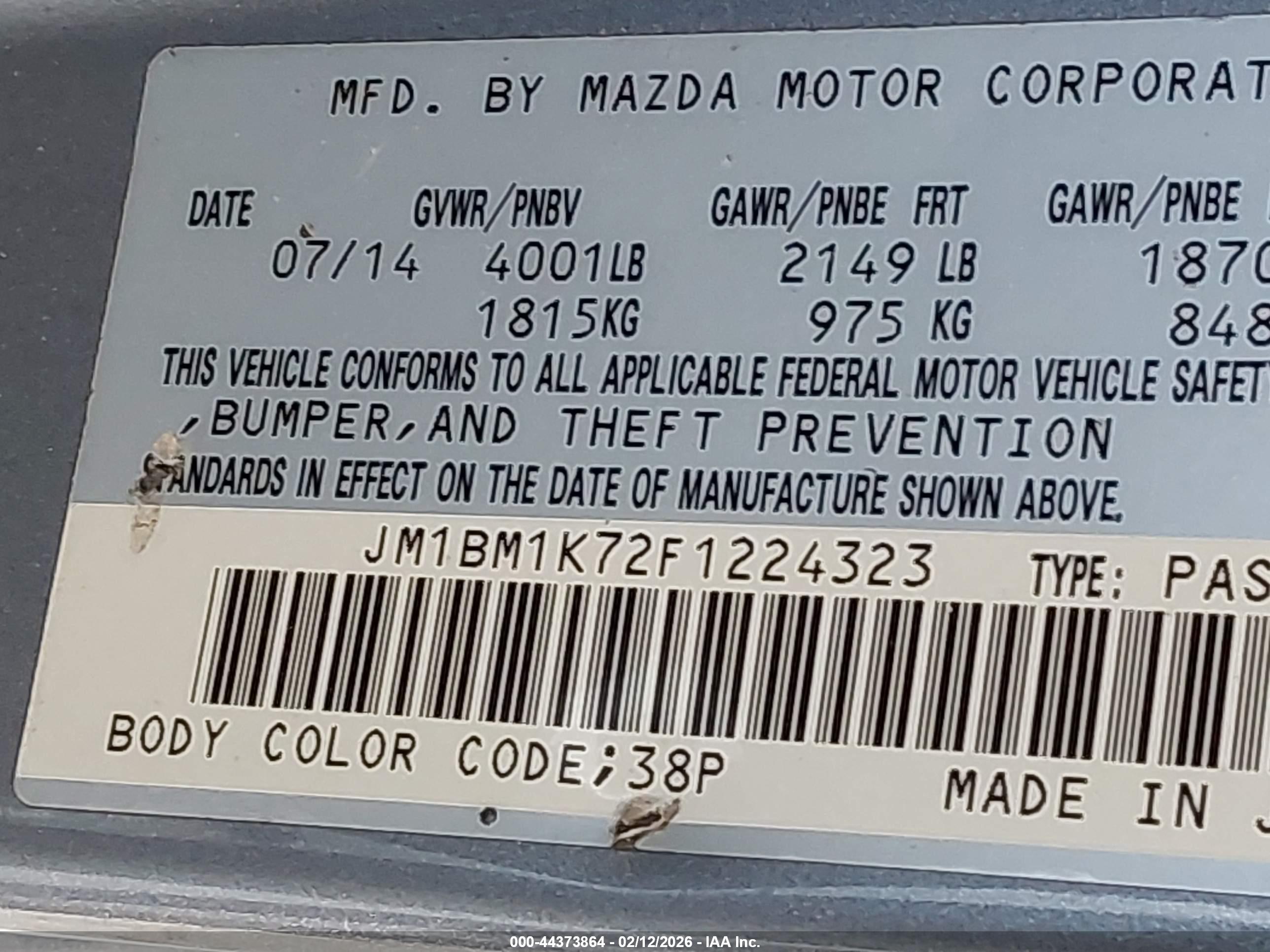 MAZDA MAZDA3 image 9