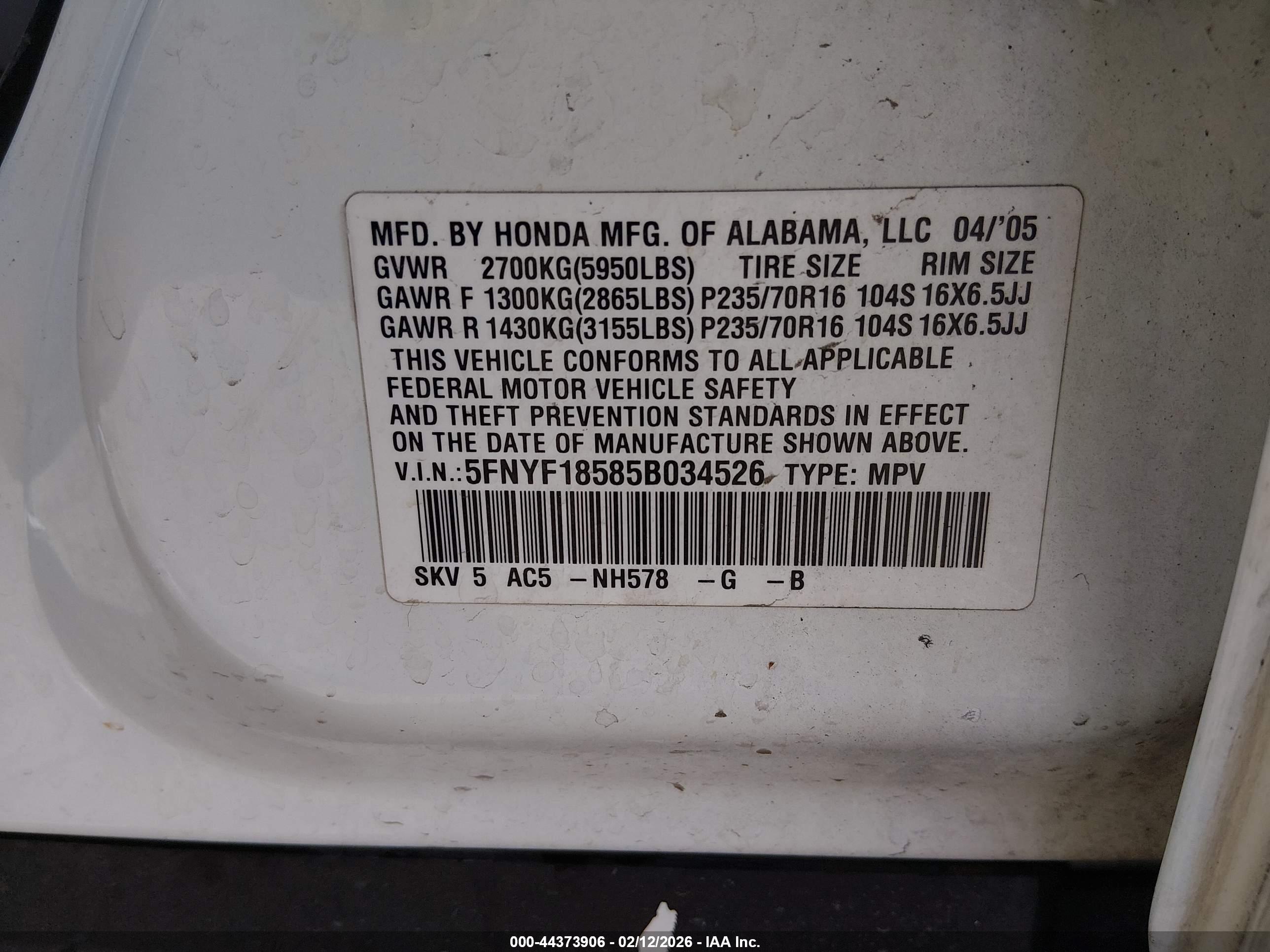 HONDA PILOT image 9