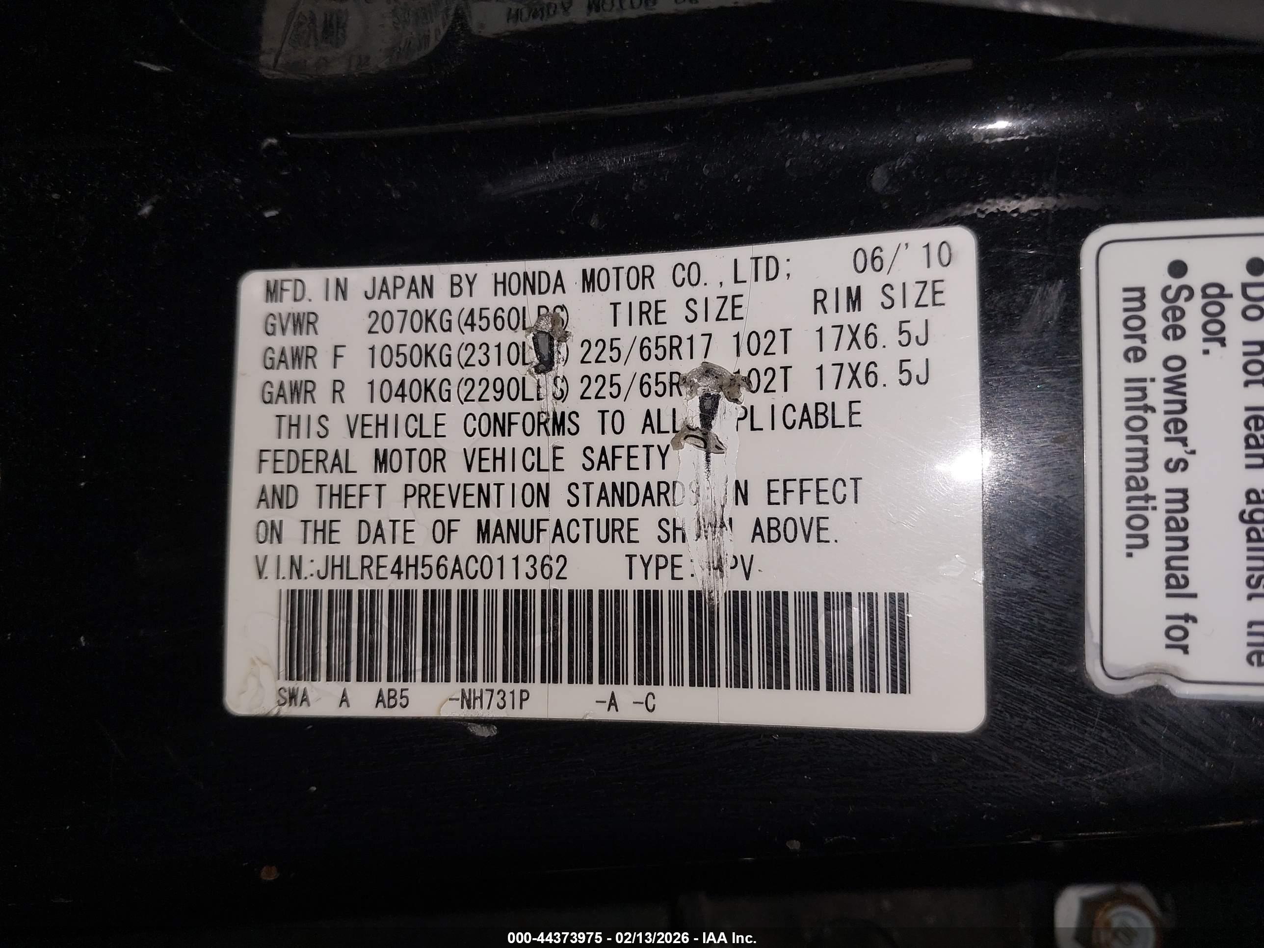 HONDA CR-V image 9