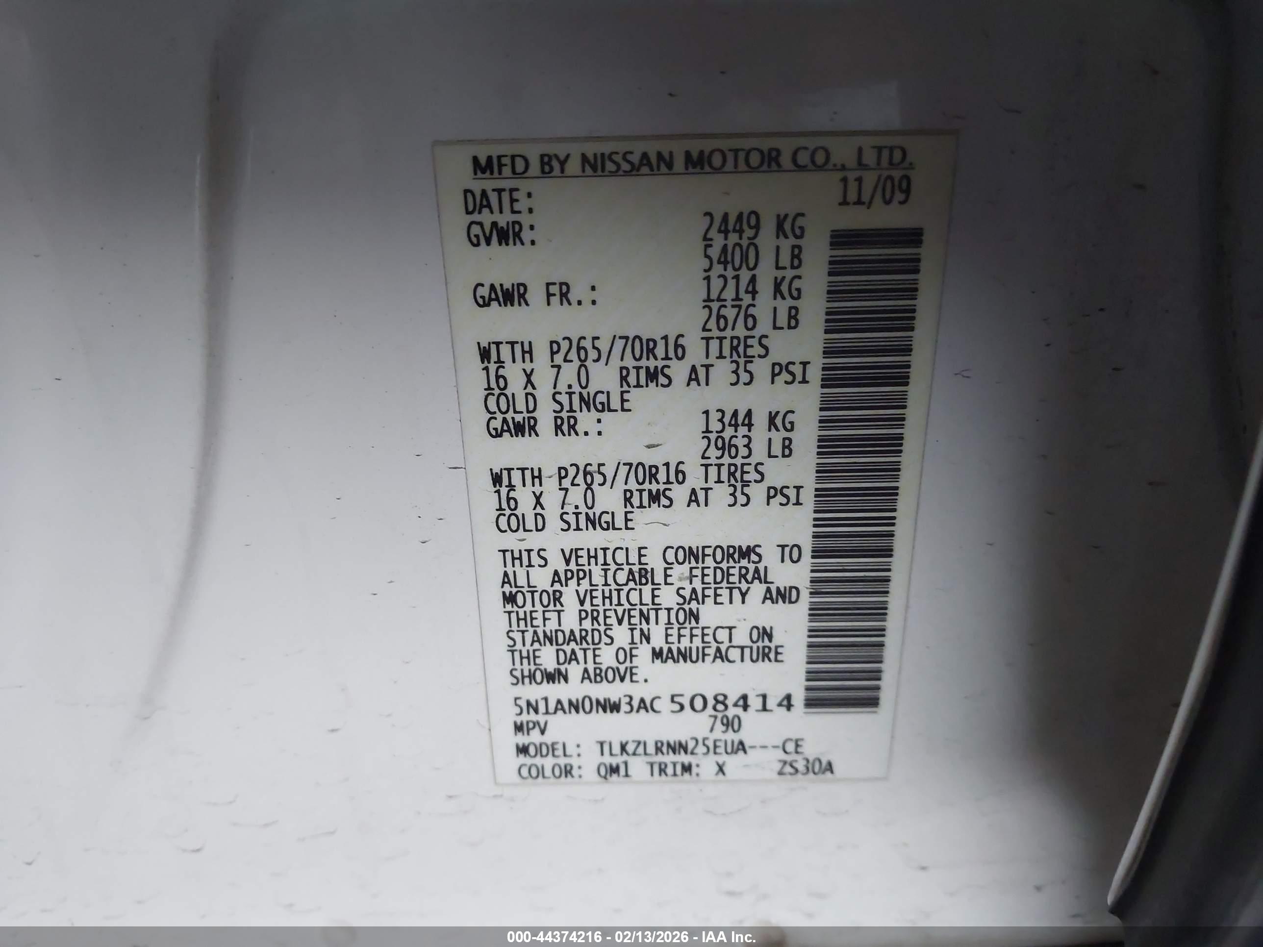 NISSAN XTERRA image 9