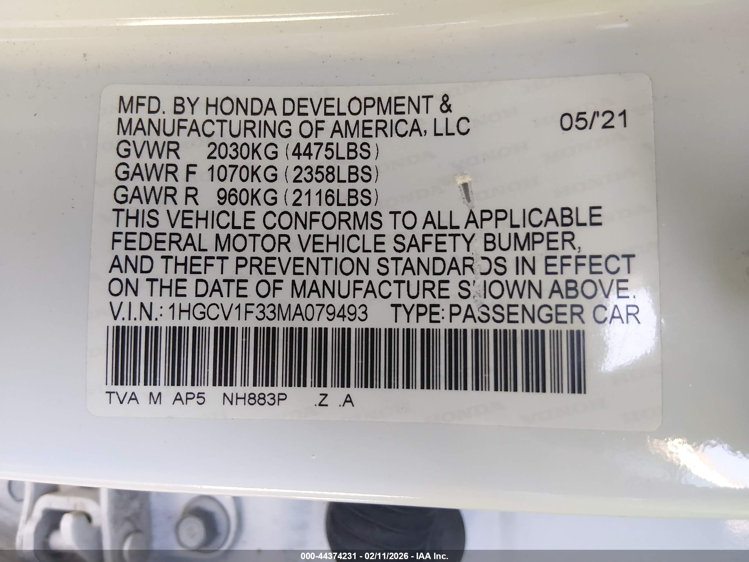 HONDA ACCORD image 9