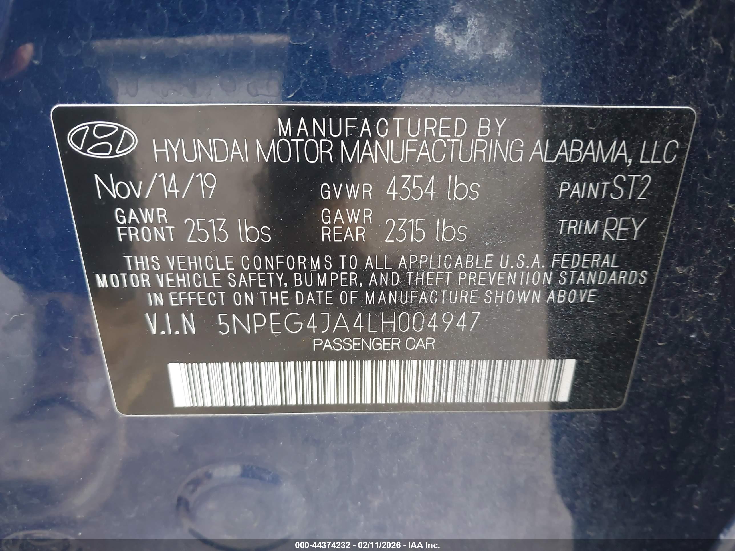 HYUNDAI SONATA image 9
