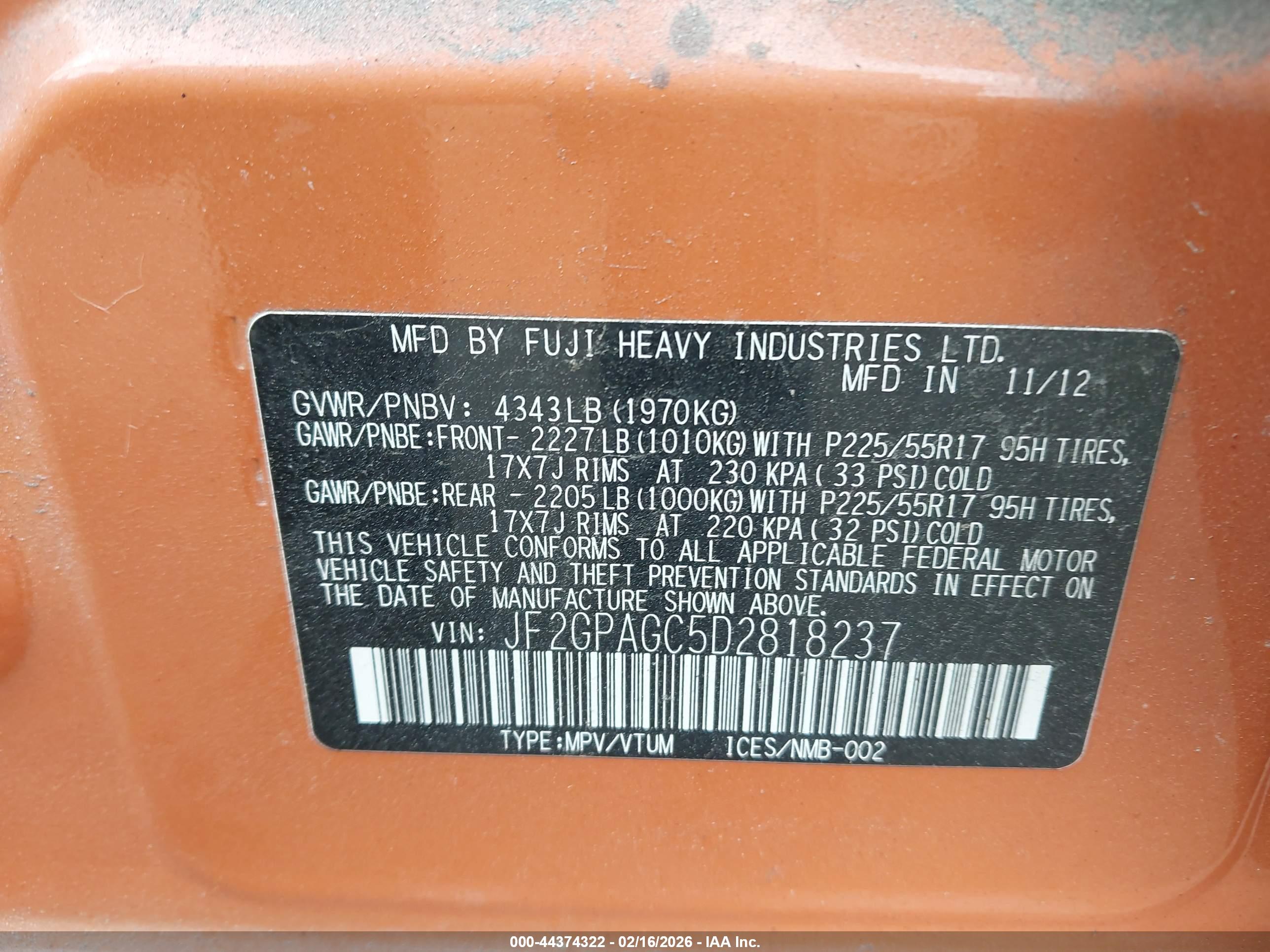 SUBARU XV image 9