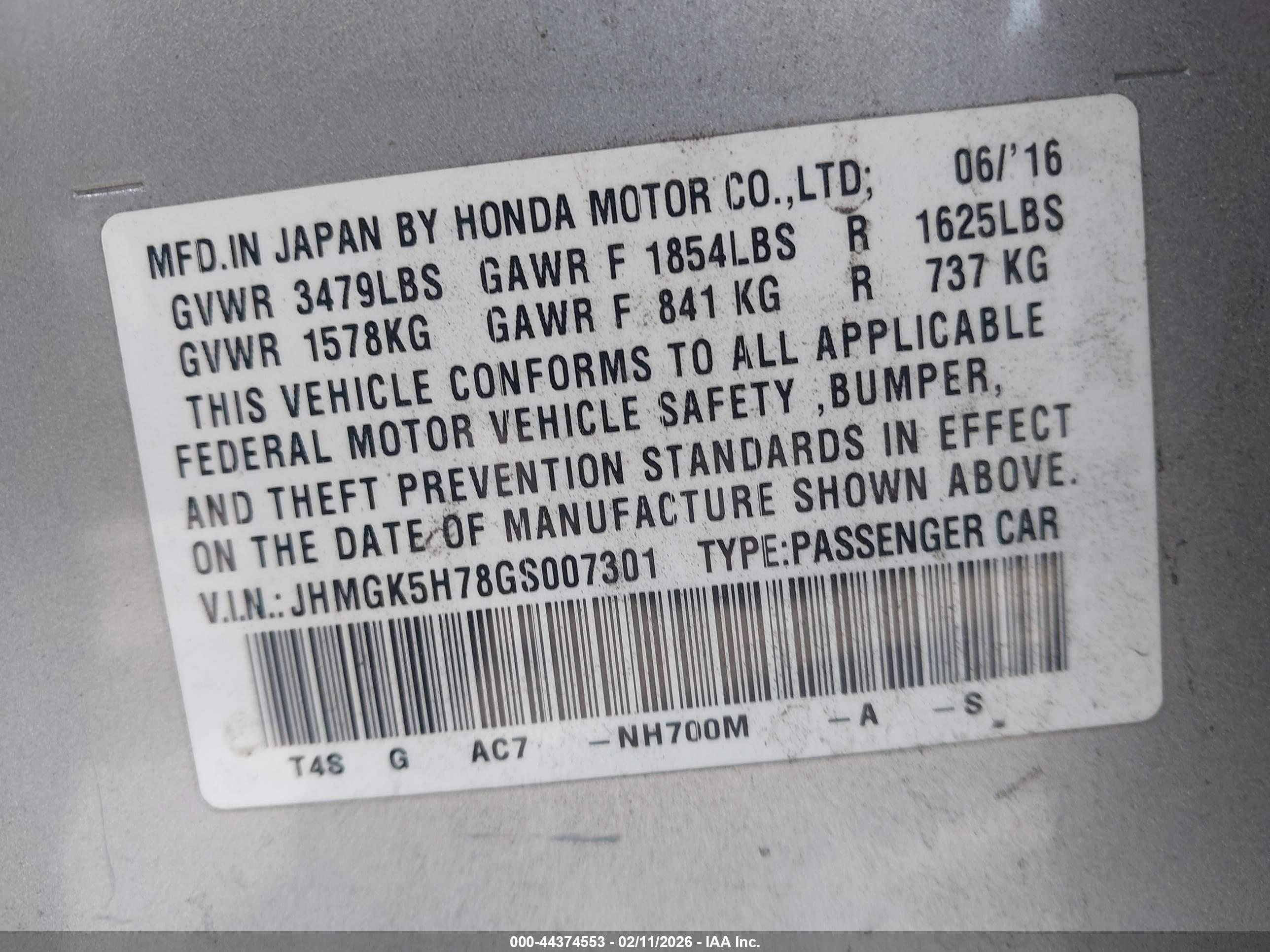 HONDA FIT image 9