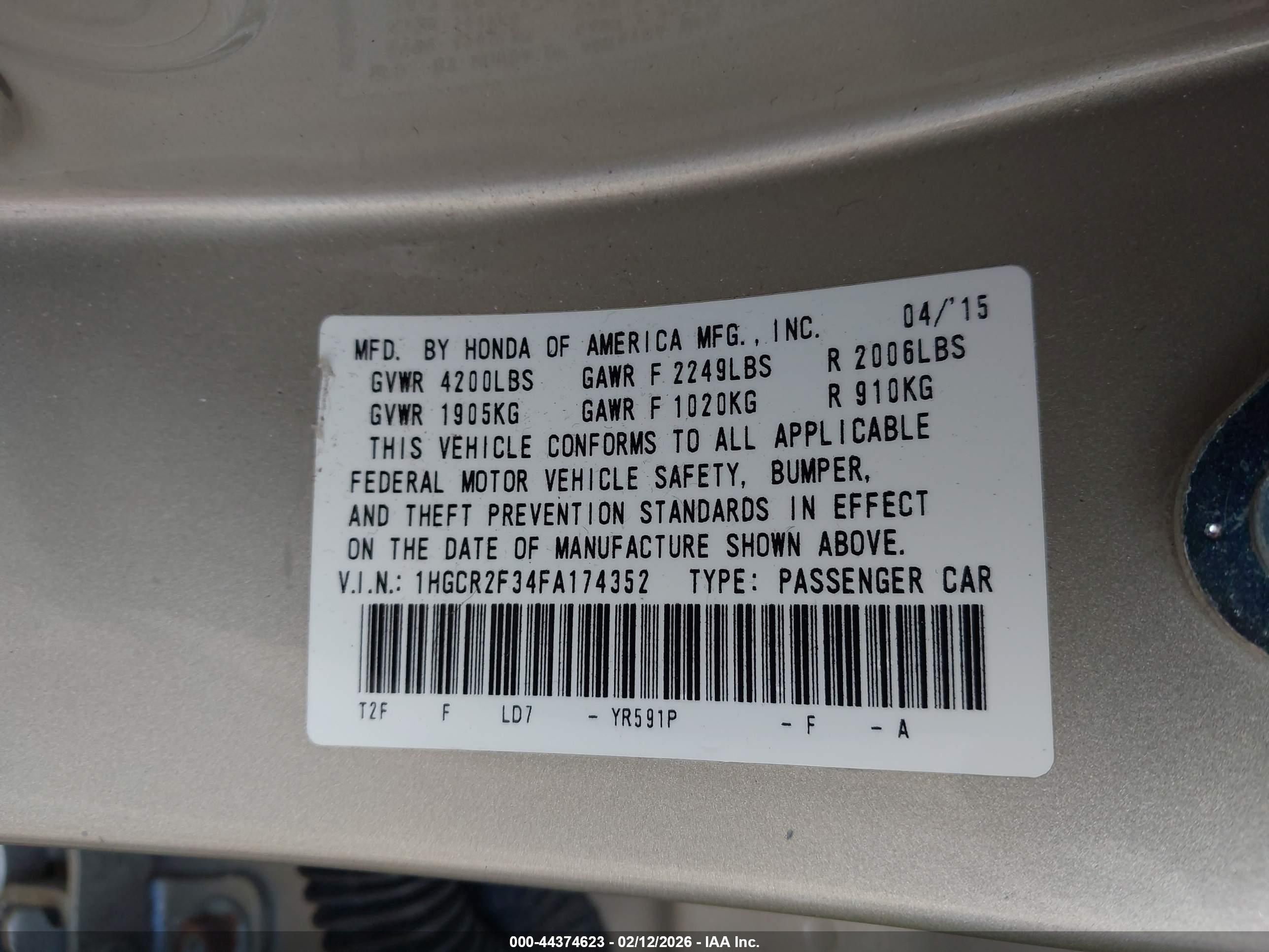 HONDA ACCORD image 9