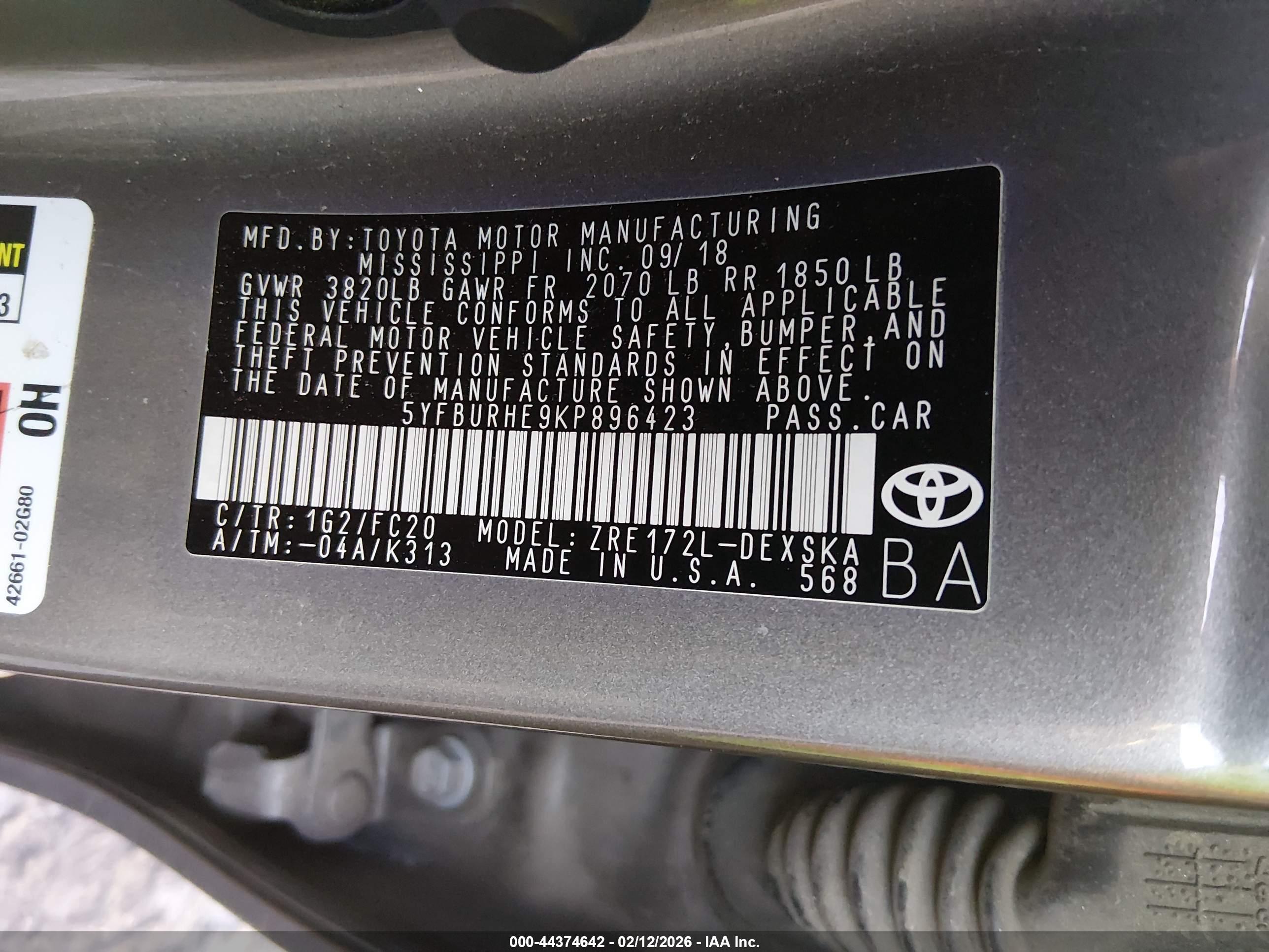 TOYOTA COROLLA image 9