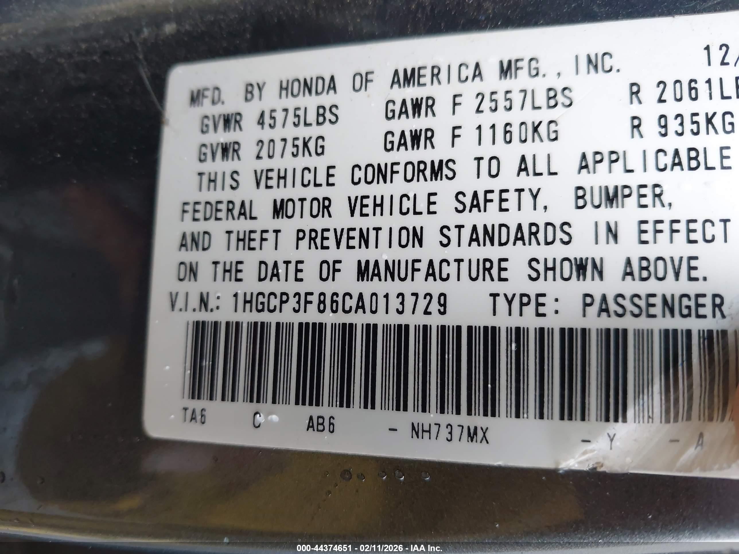 HONDA ACCORD image 9