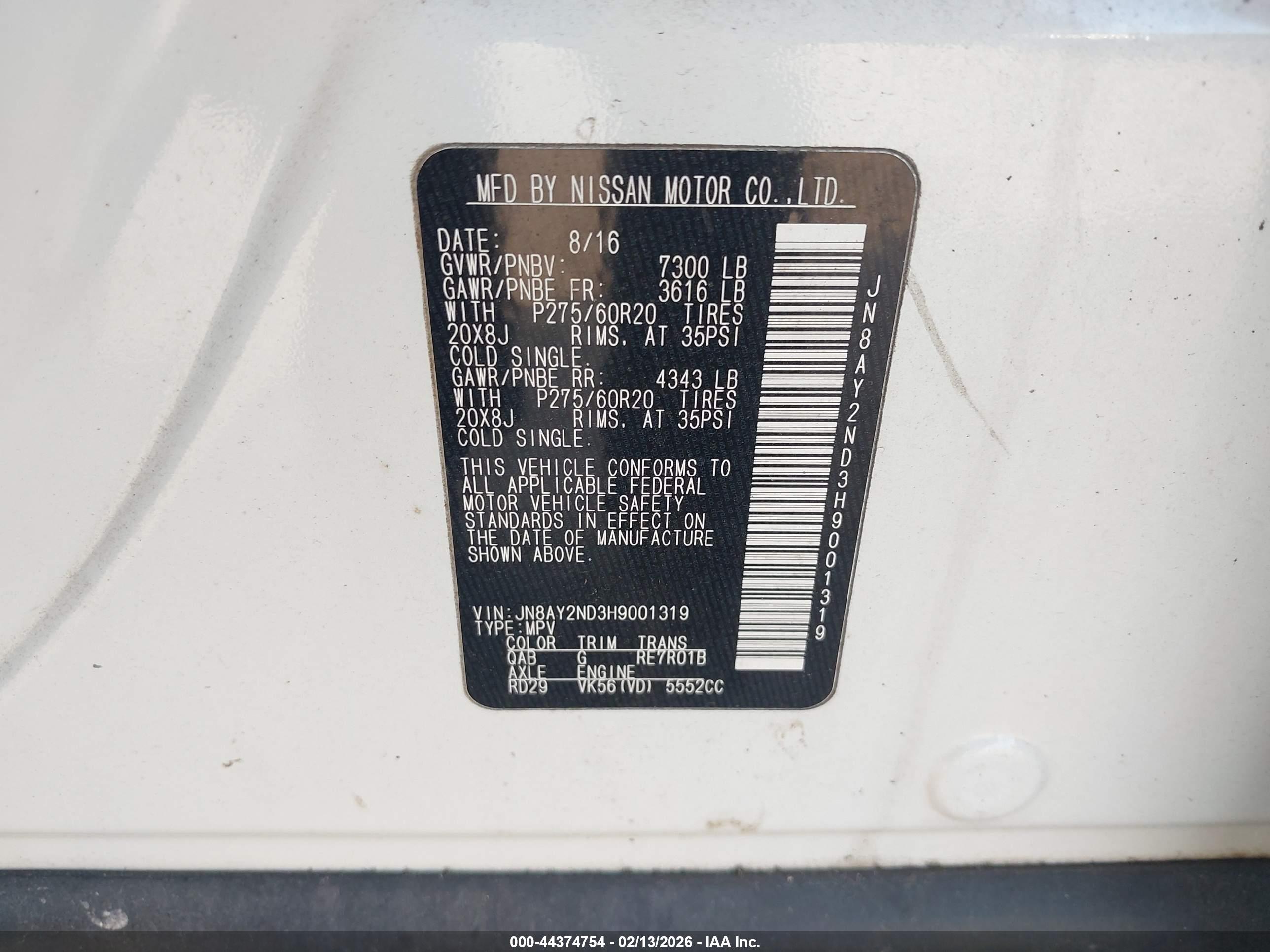 NISSAN ARMADA image 9