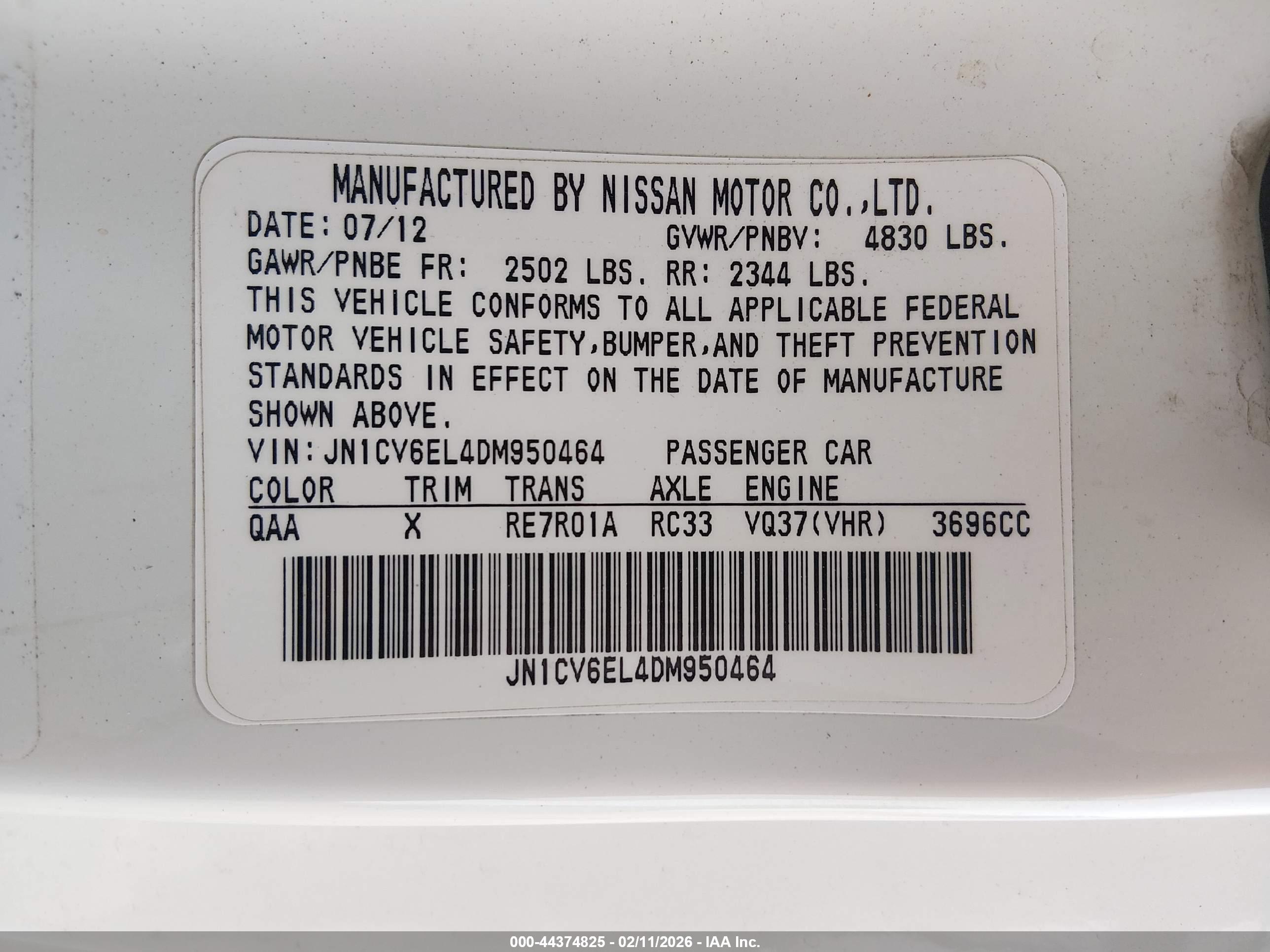 INFINITI G37X image 9