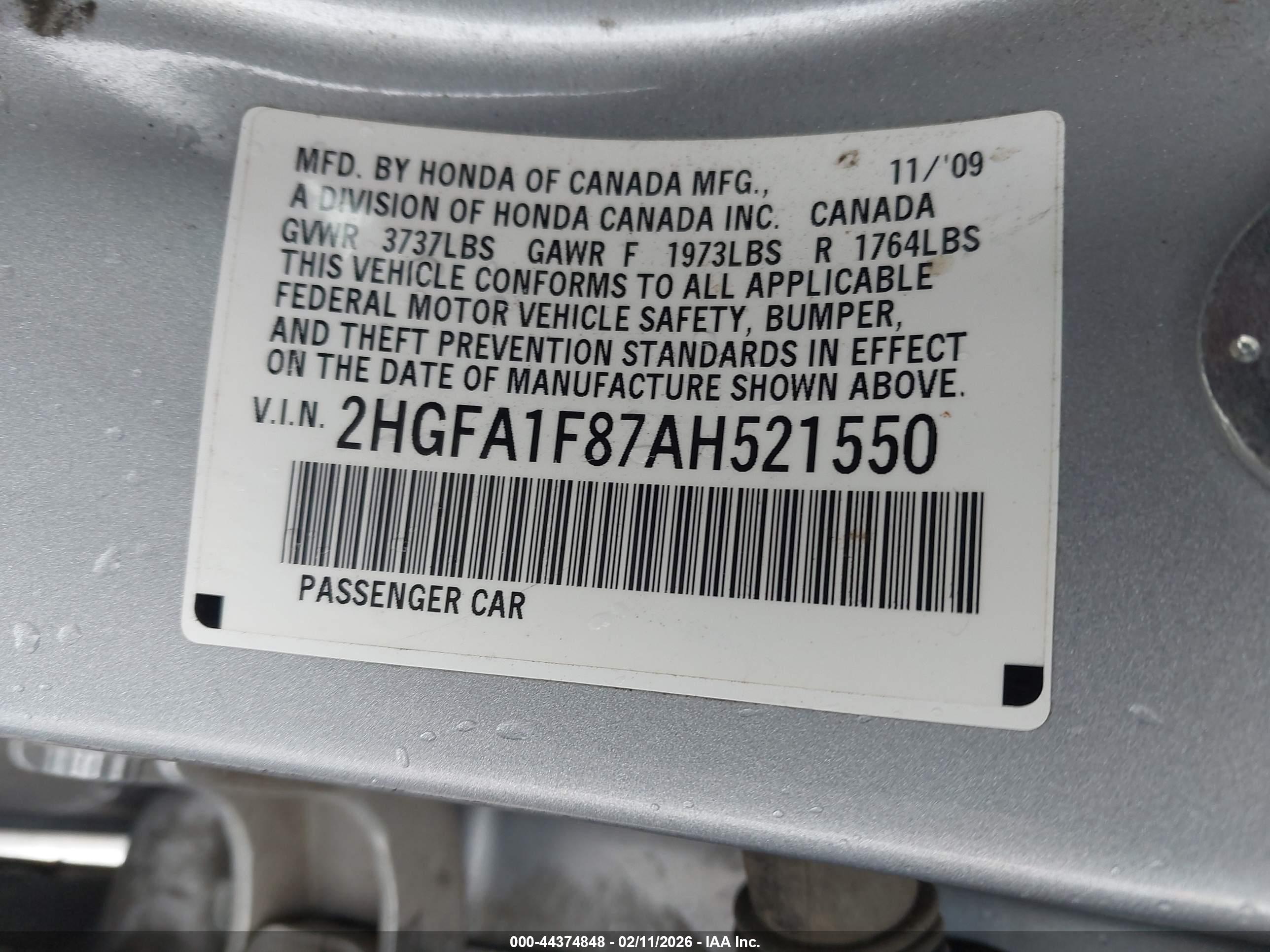 HONDA CIVIC image 9