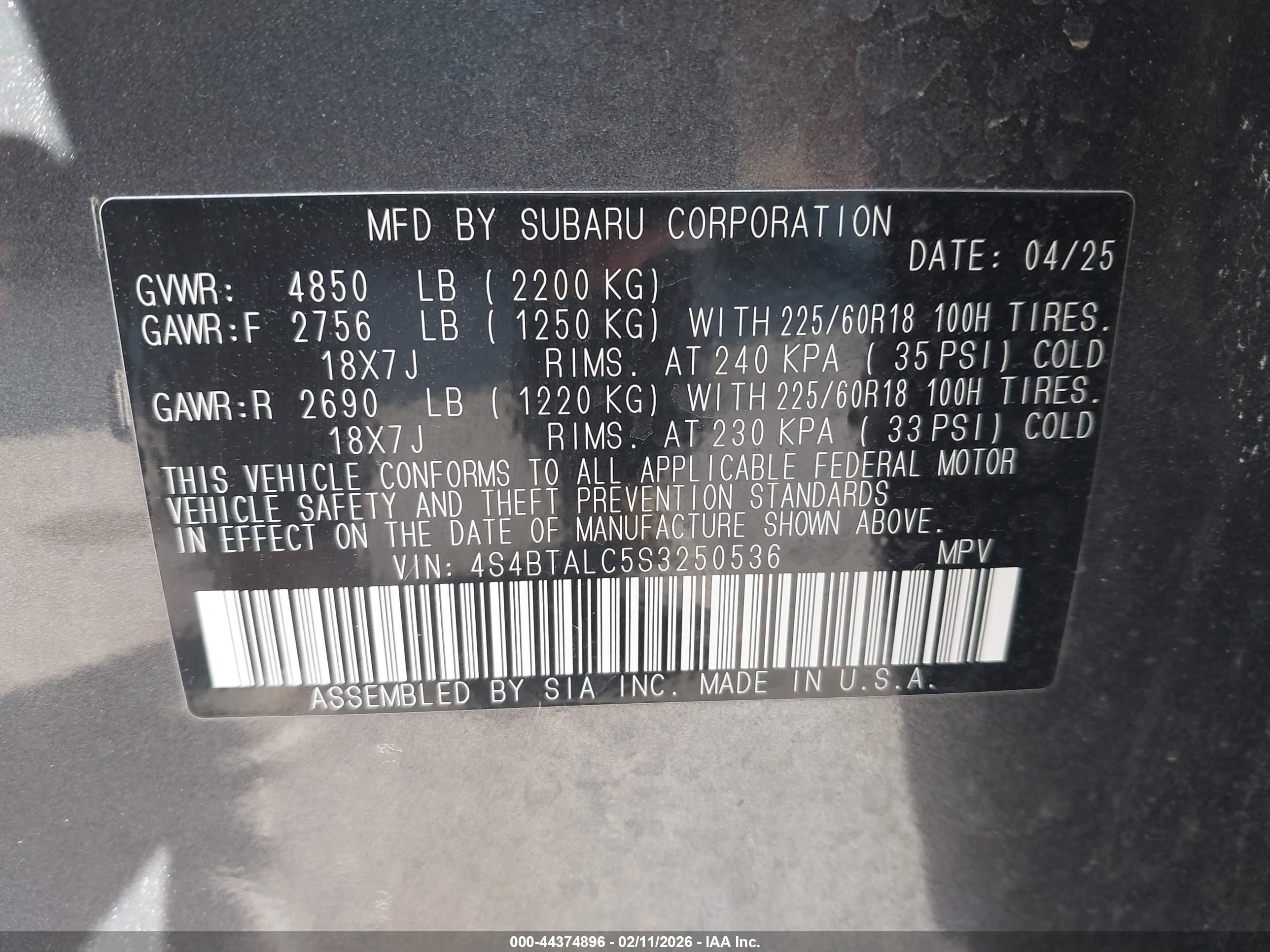 SUBARU OUTBACK image 9