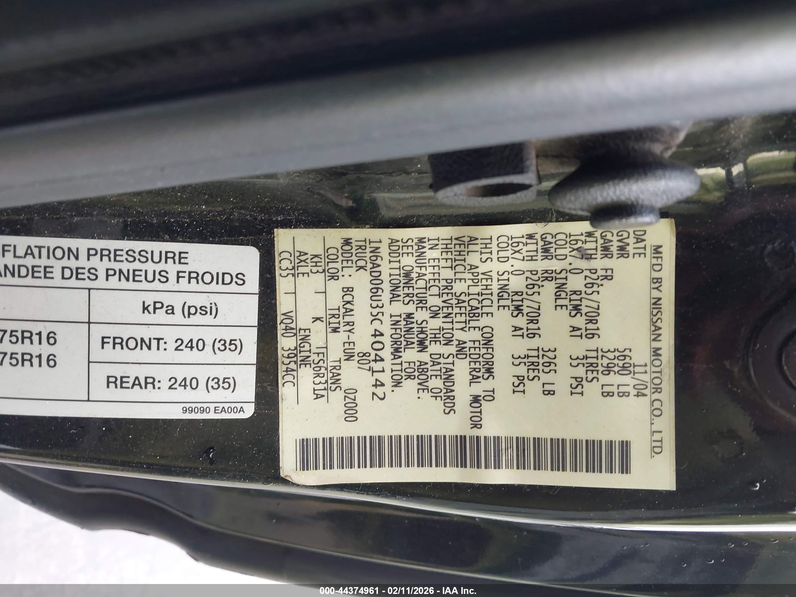 NISSAN FRONTIER image 9
