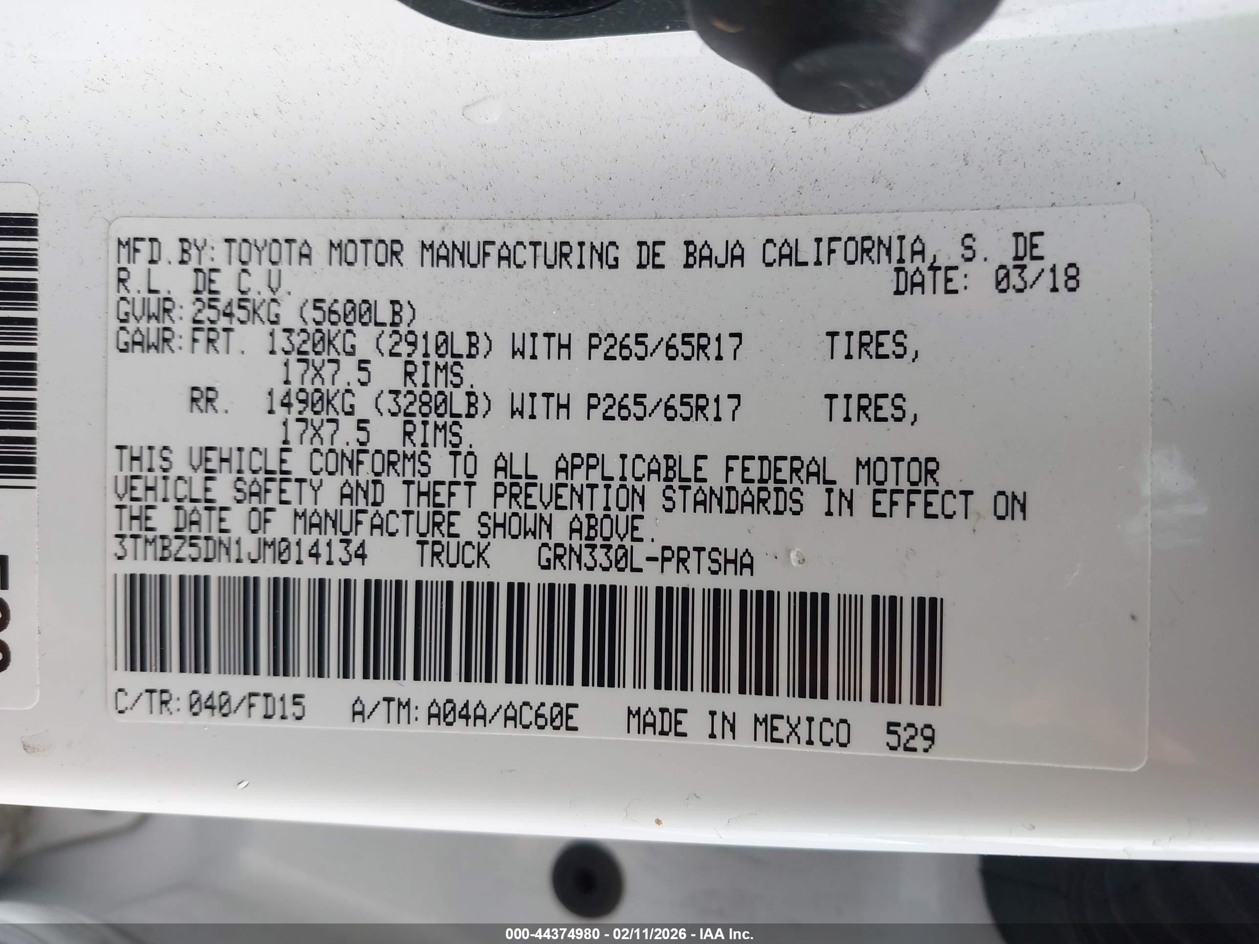 TOYOTA TACOMA image 9