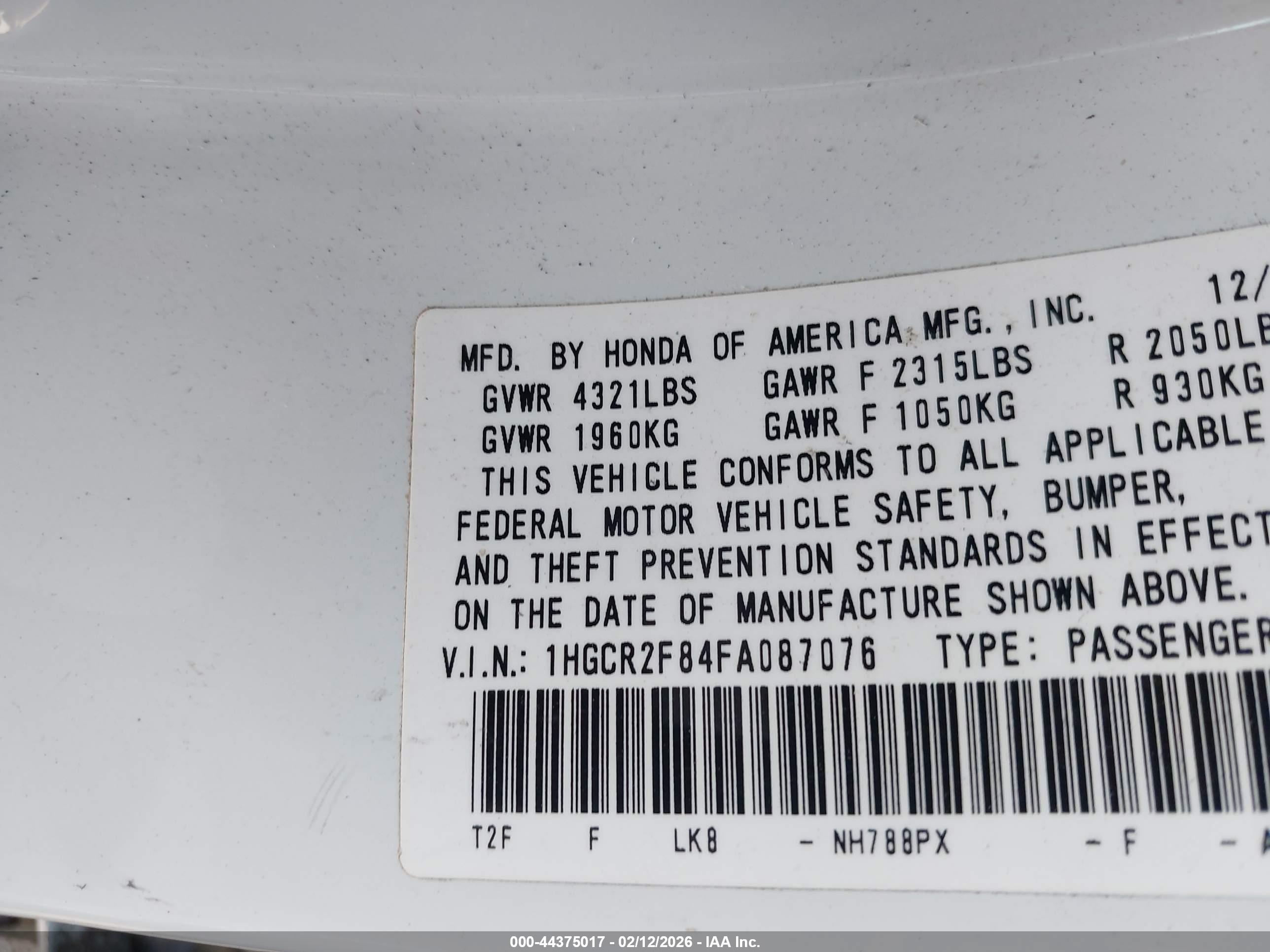 HONDA ACCORD image 9