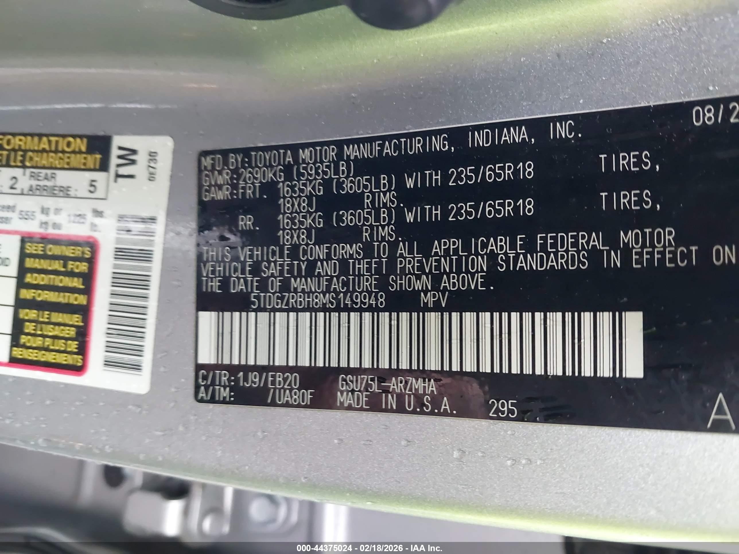 TOYOTA HIGHLANDER image 9