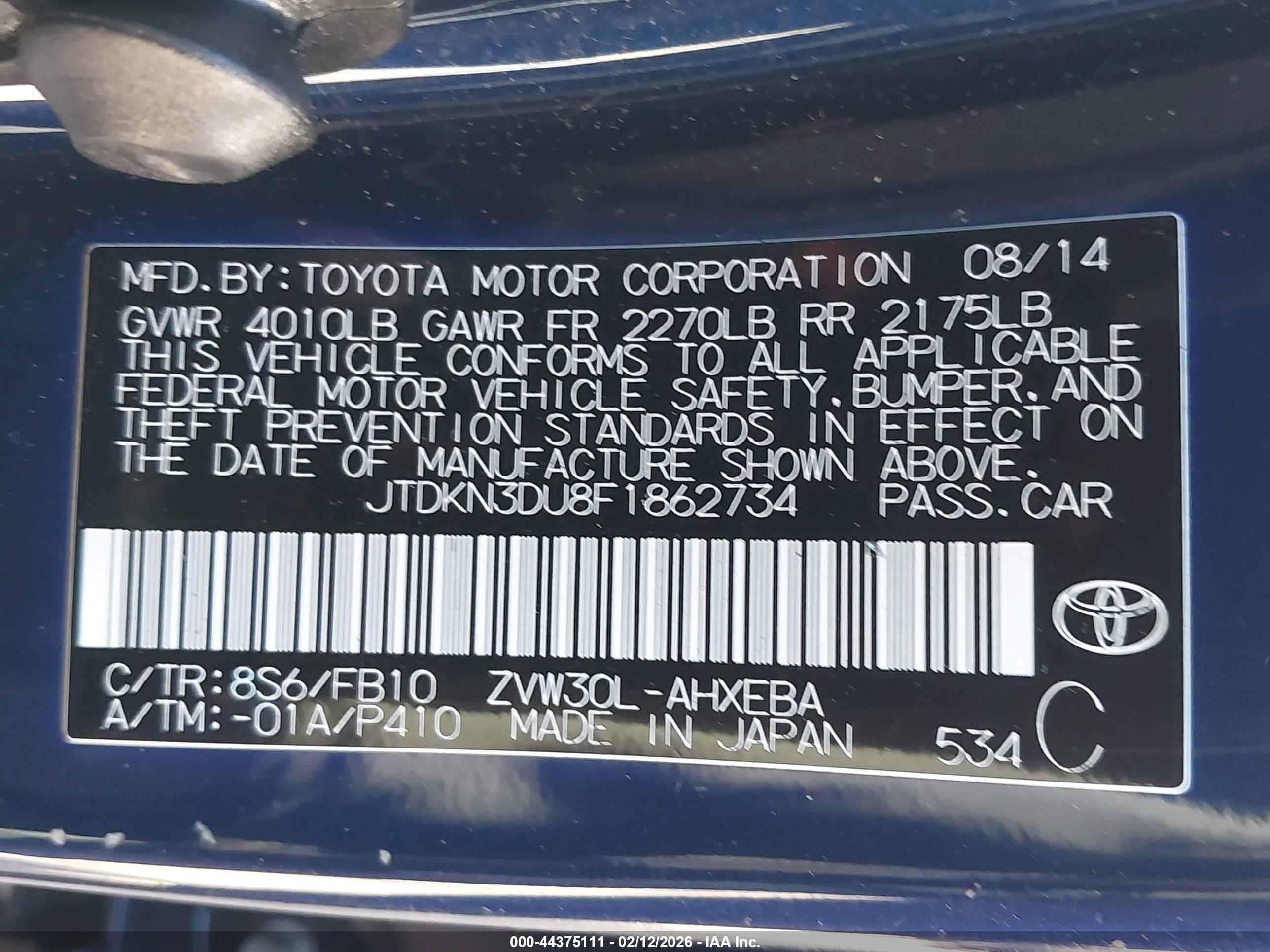 TOYOTA PRIUS image 9