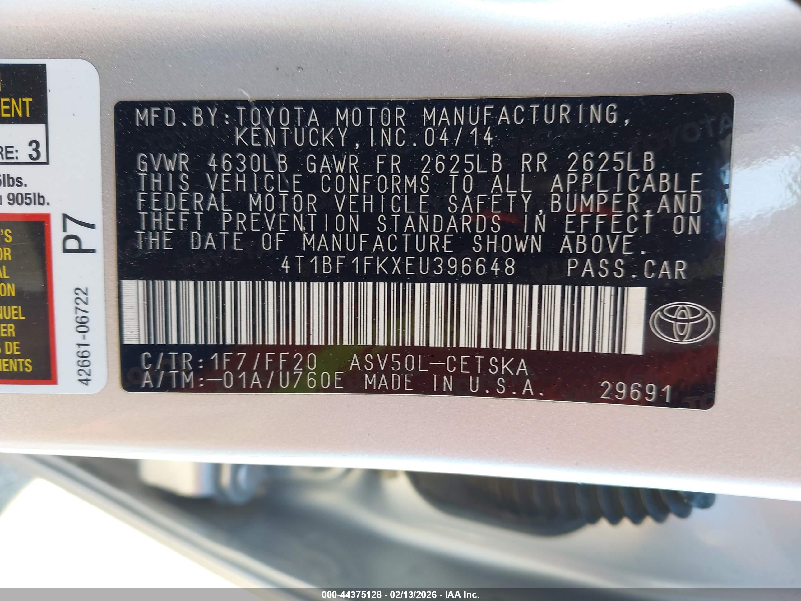 TOYOTA CAMRY image 9