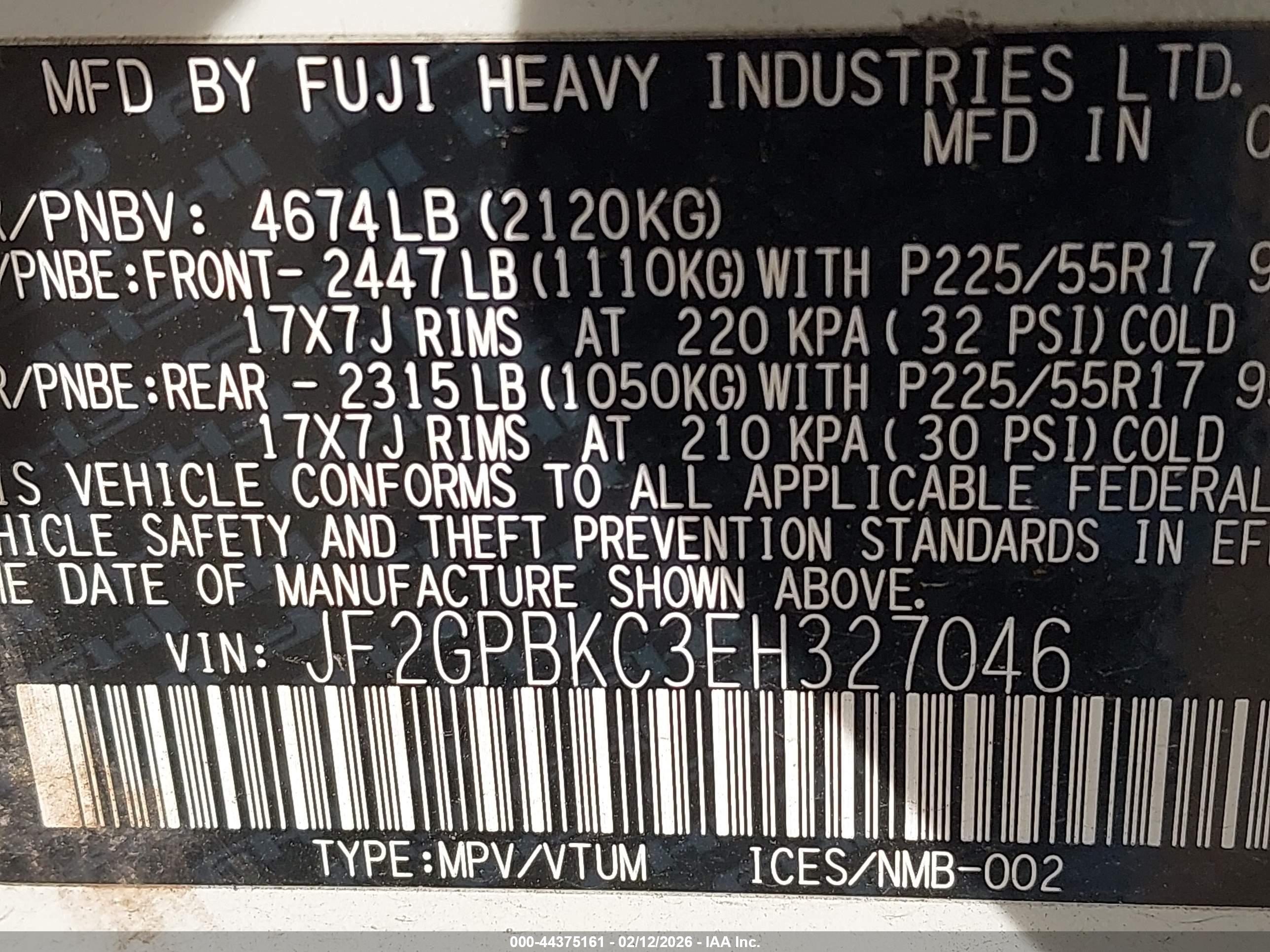 SUBARU XV image 9