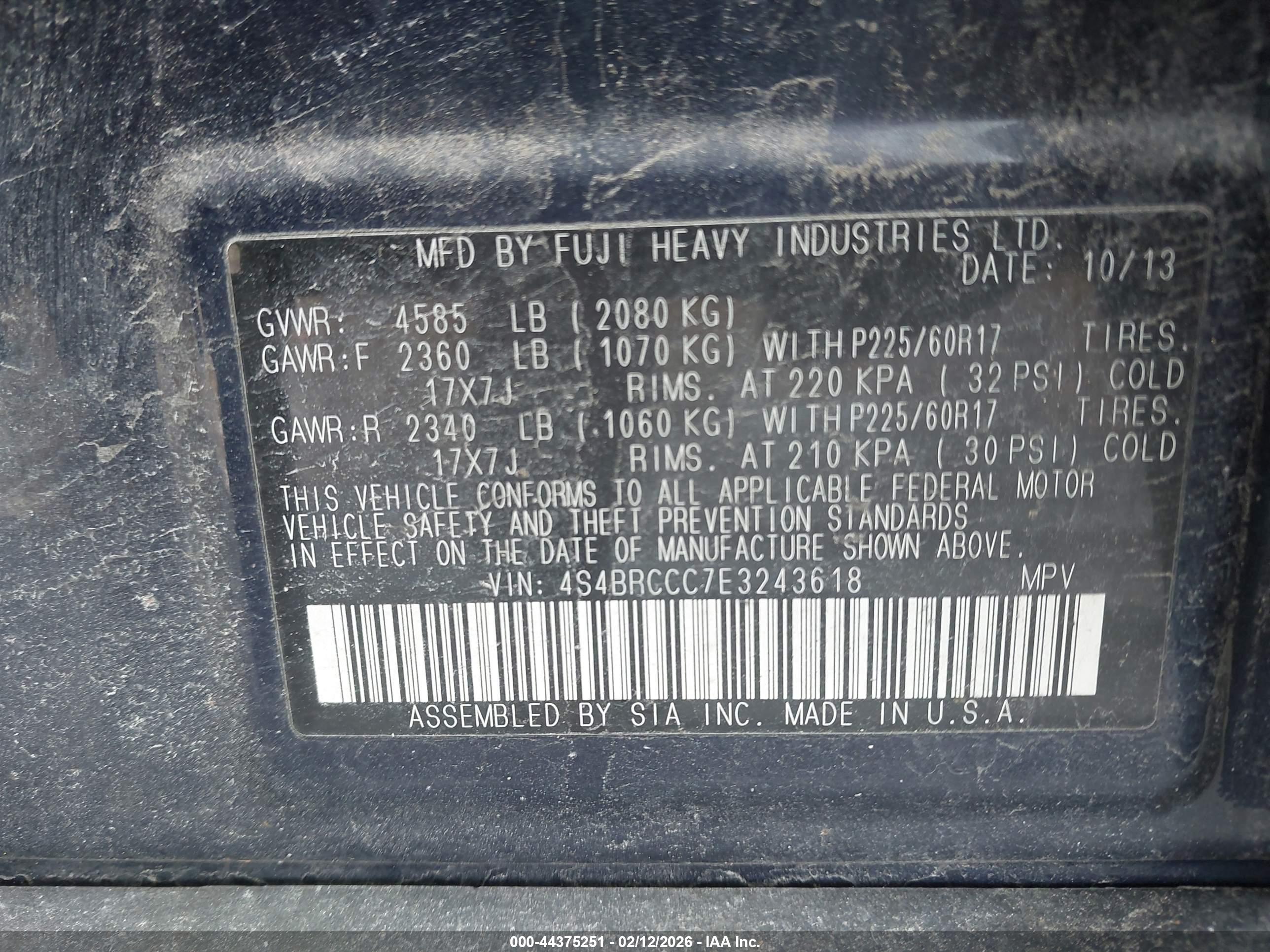 SUBARU OUTBACK image 9