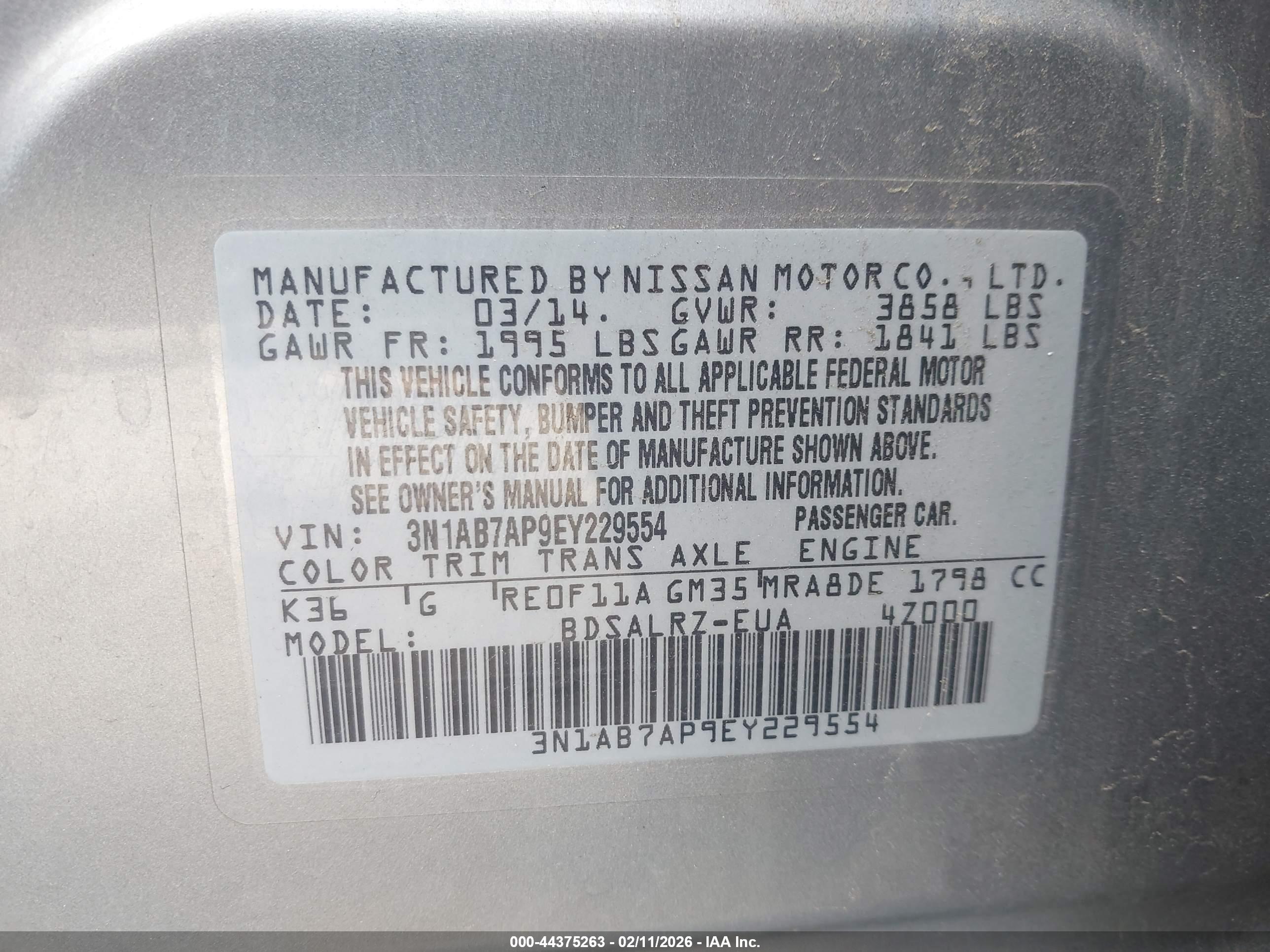 NISSAN SENTRA image 9