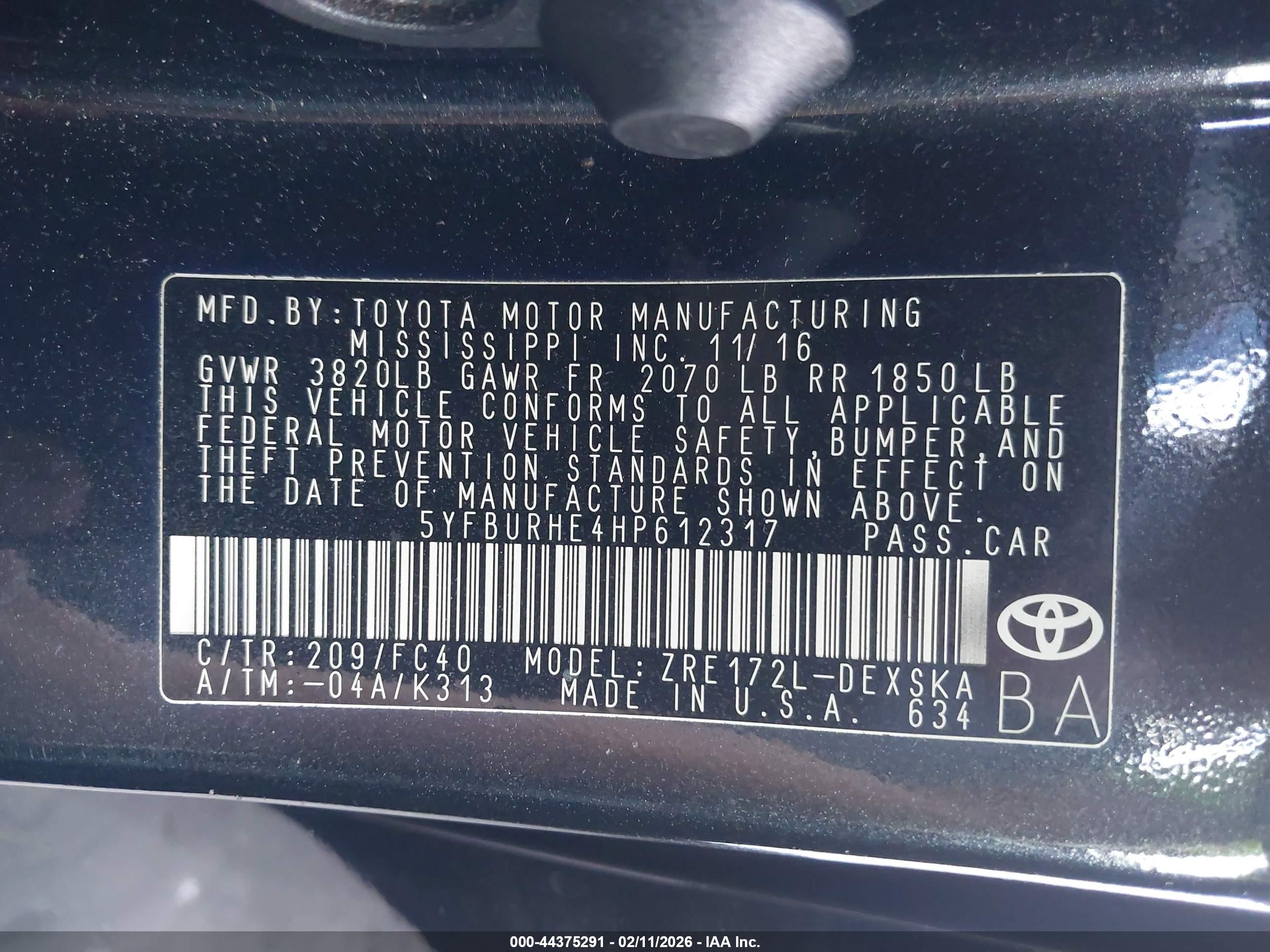 TOYOTA COROLLA image 9